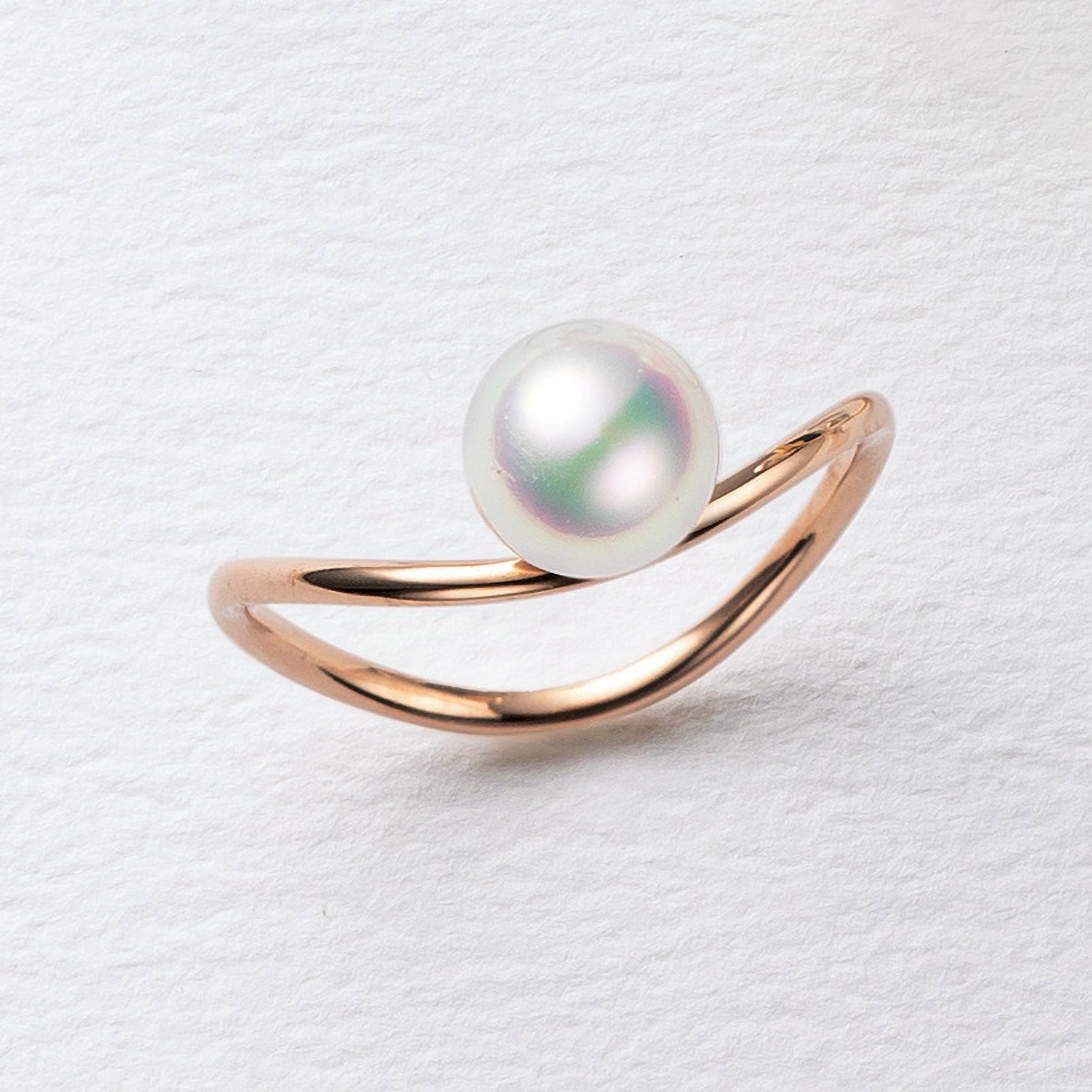 パール K18リング(アコヤ真珠/6.5mm/6月誕生石)《25V02807》