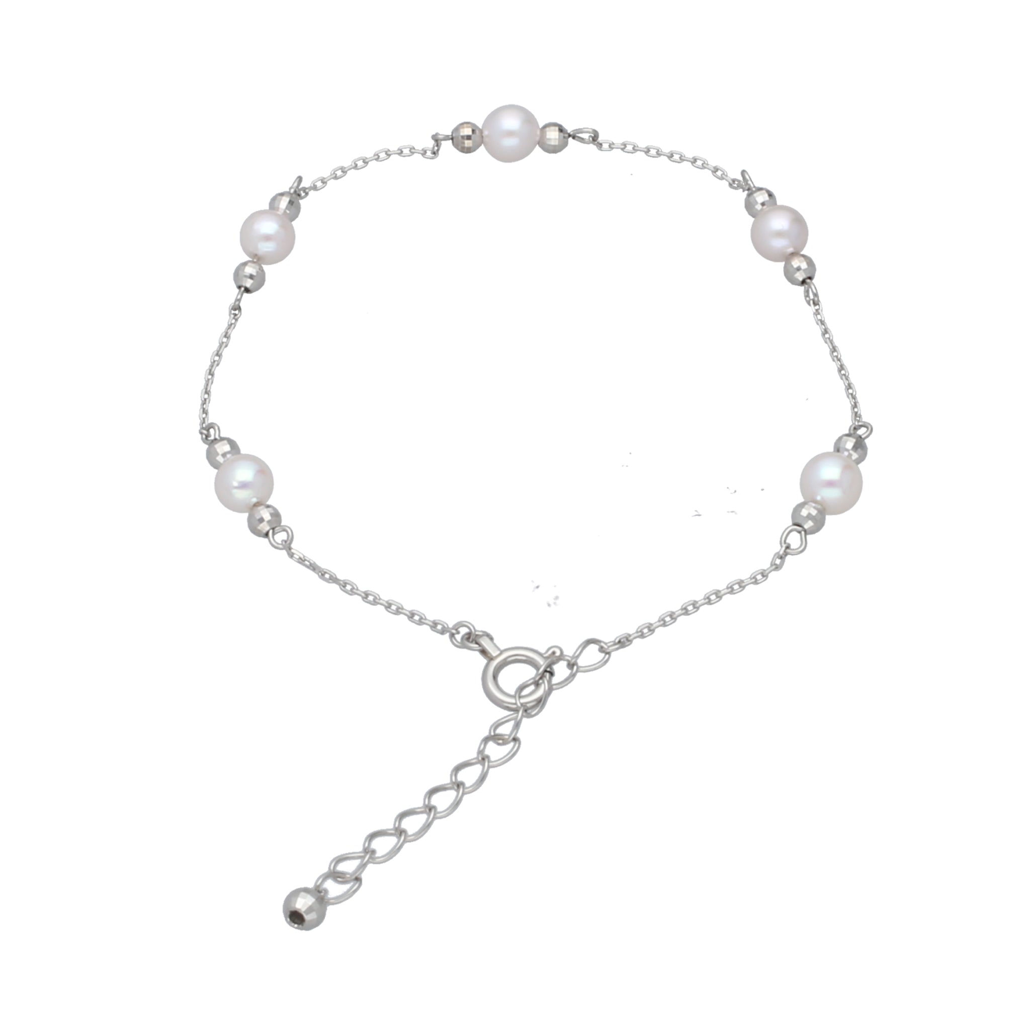 パール プラチナブレスレット(アコヤ真珠/ステーション/6月誕生石)《25V02902》