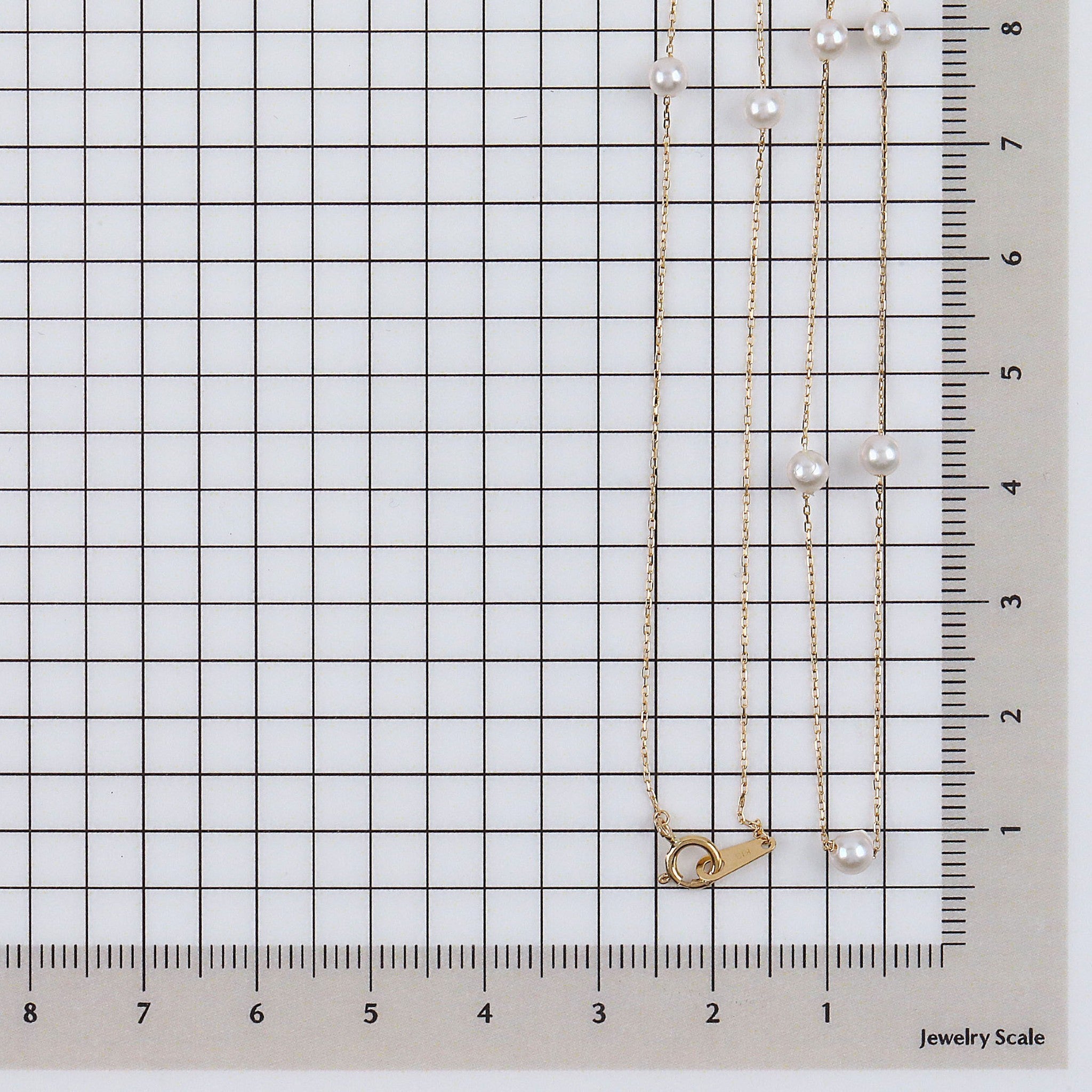 パール K18ネックレス(アコヤ真珠/ステーション/6月誕生石)《25V02903》