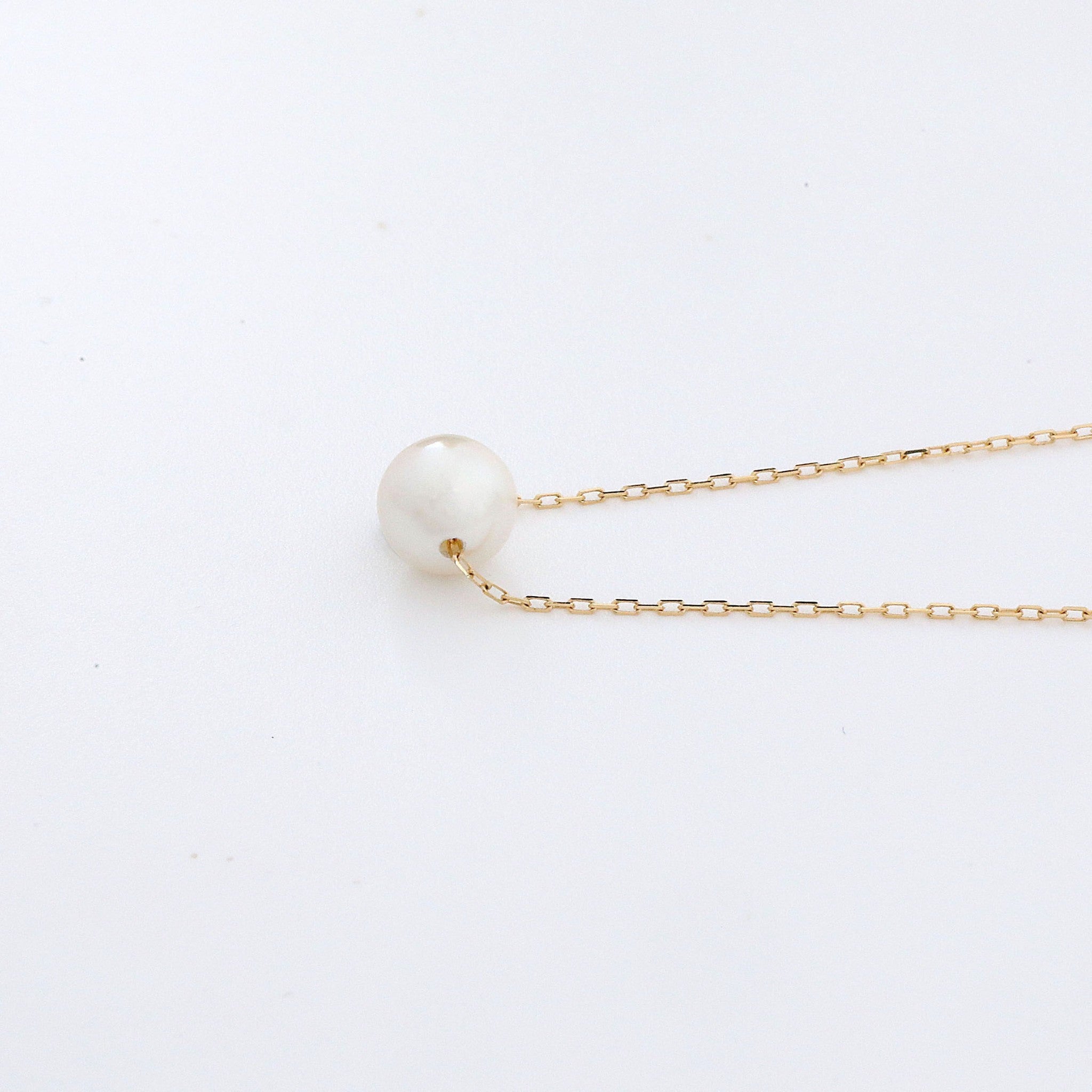 パール K18ネックレス(アコヤ真珠/7mm/6月誕生石)《25V02905》