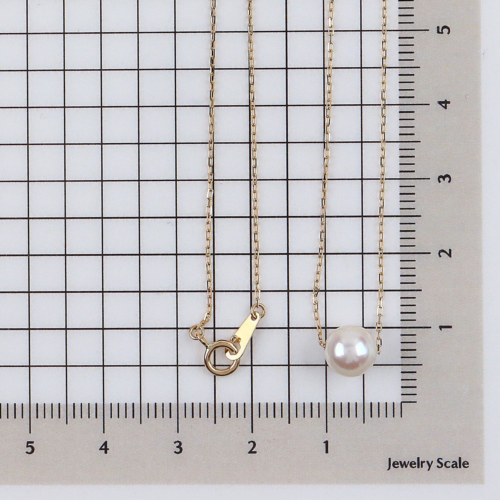 パール K18ネックレス(アコヤ真珠/7mm/6月誕生石)《25V02905》