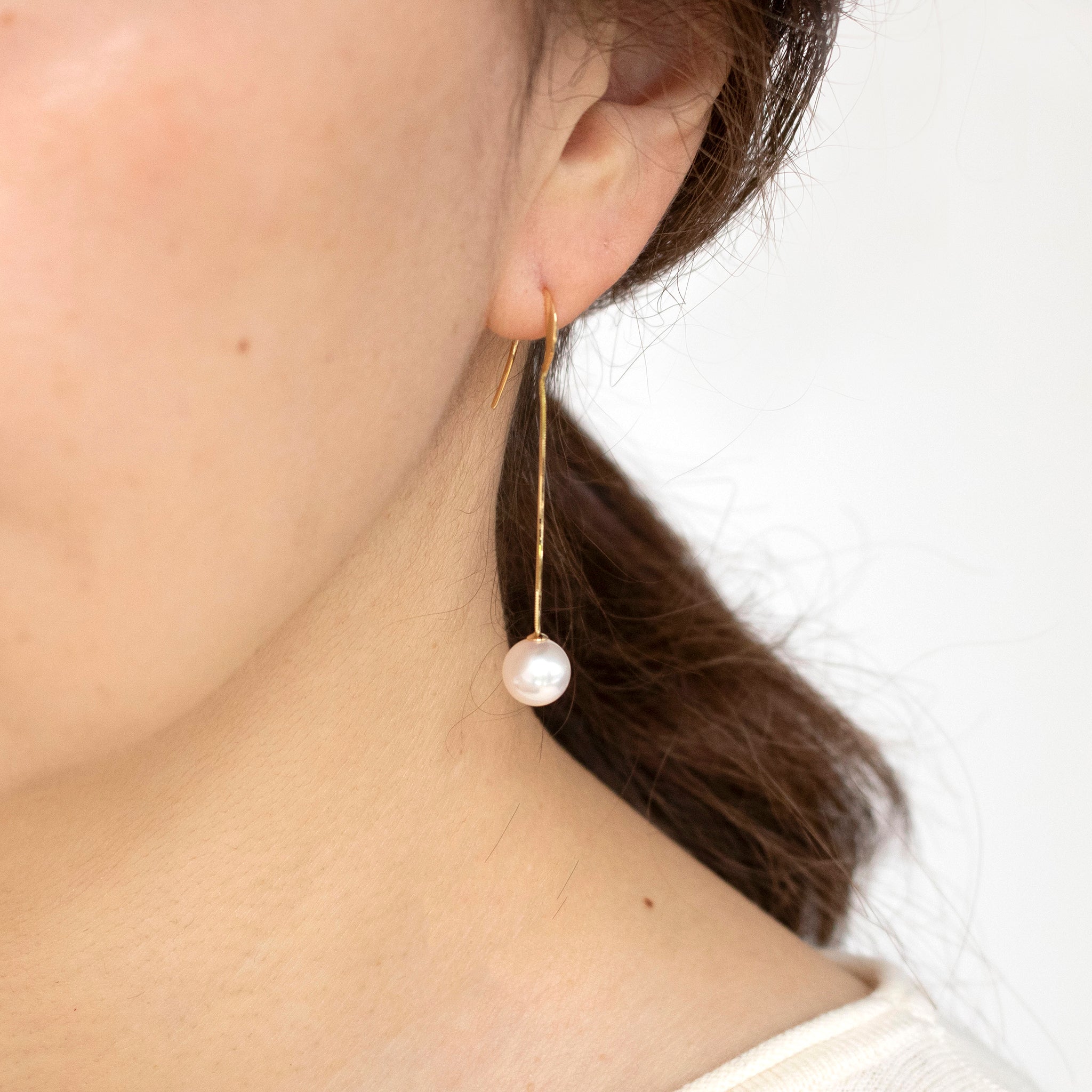 パール K18ピアス(アコヤ真珠/7.5mm/6月誕生石)《25V02906》