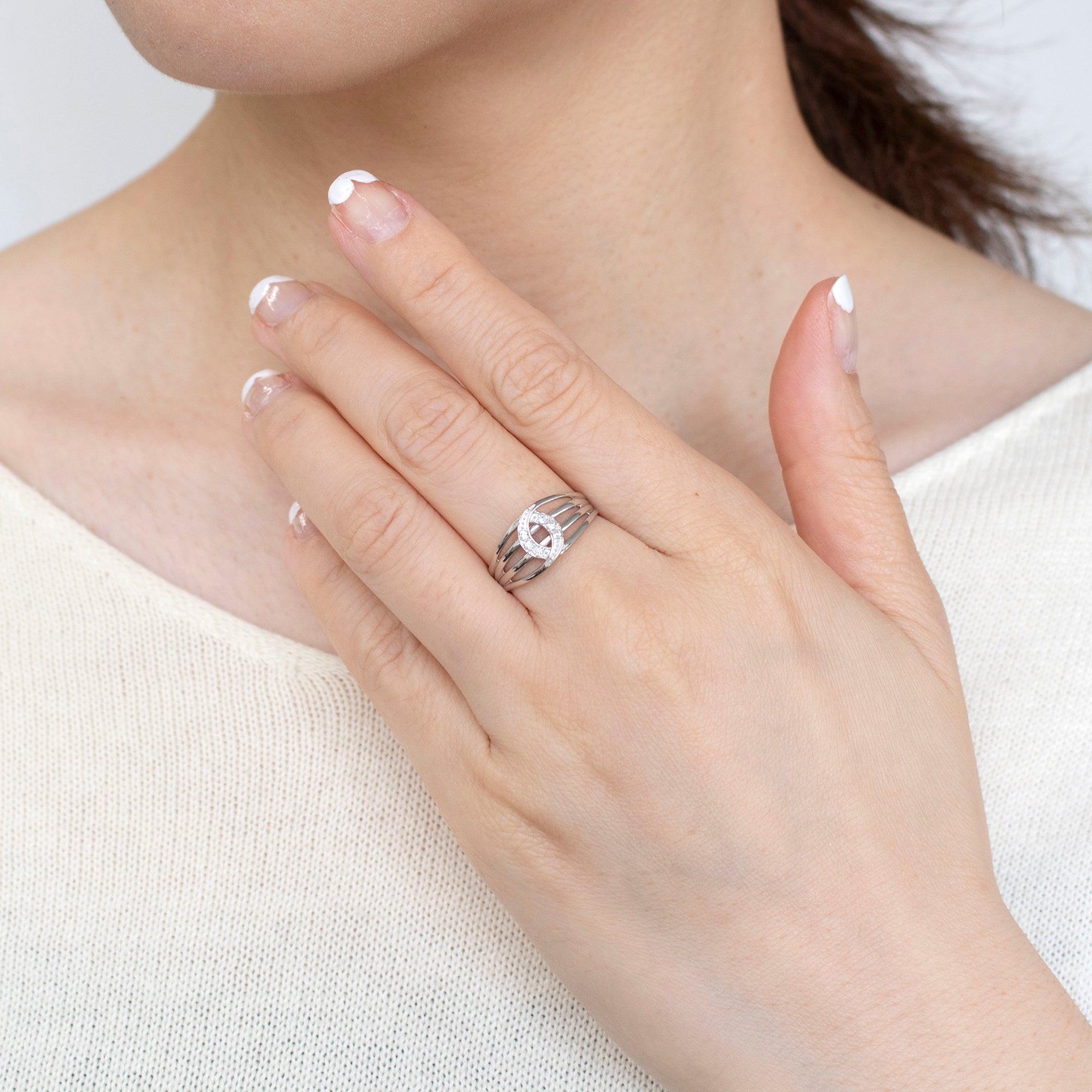 ダイヤモンド プラチナリング(4月誕生石)《25V03106》