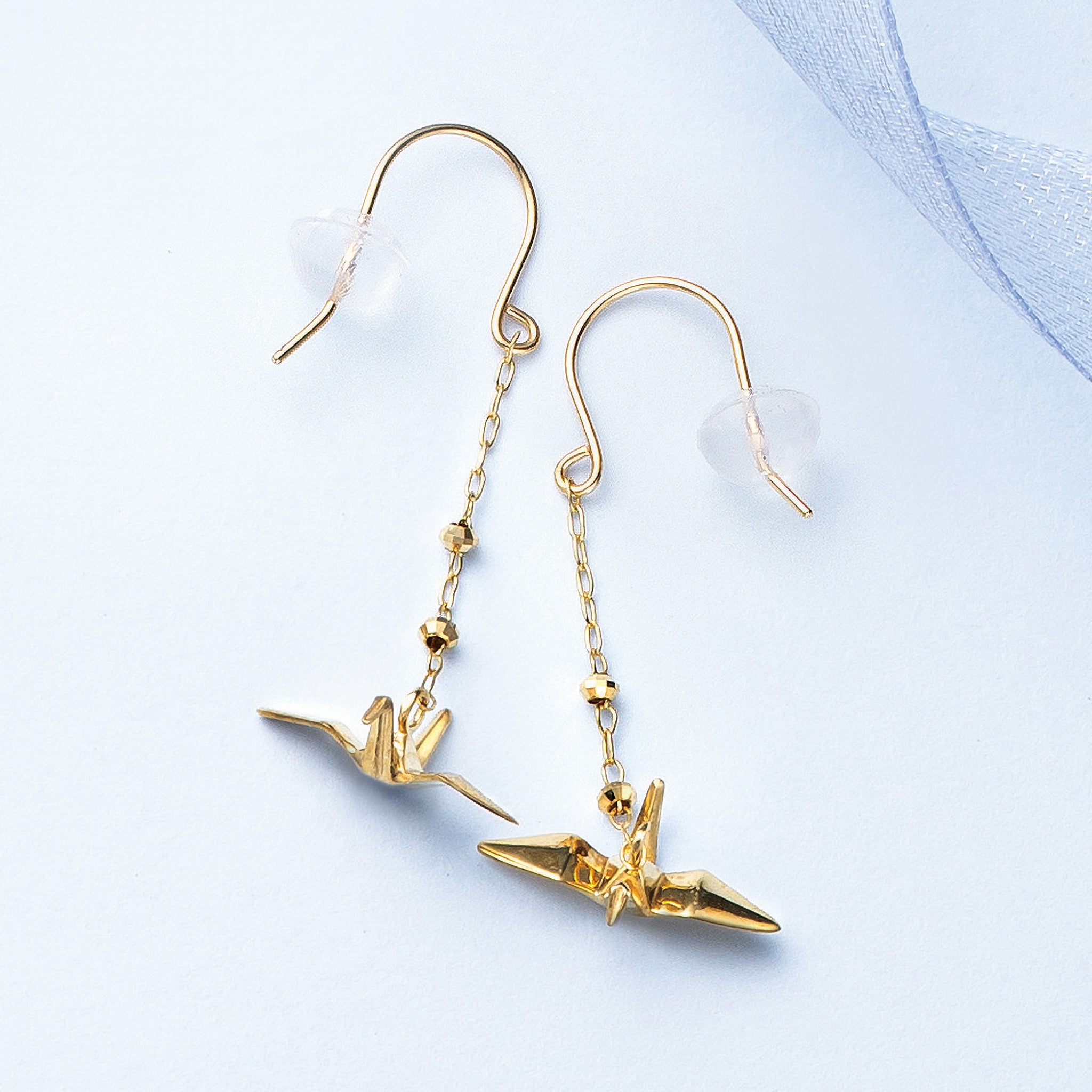 K10ピアス(折り鶴モチーフ)《25V03204》