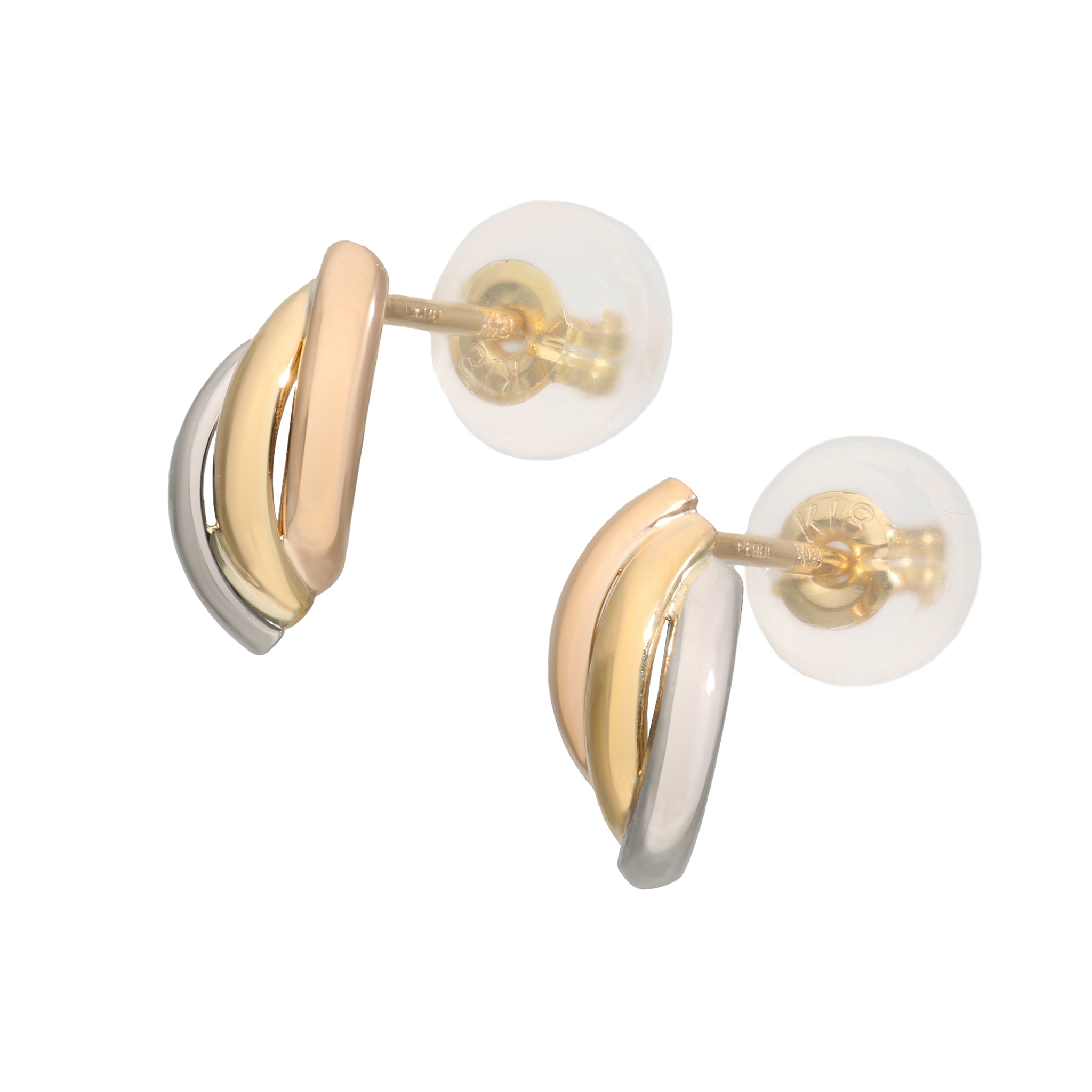 K18 ピアス(スリーカラー)《25V03205》