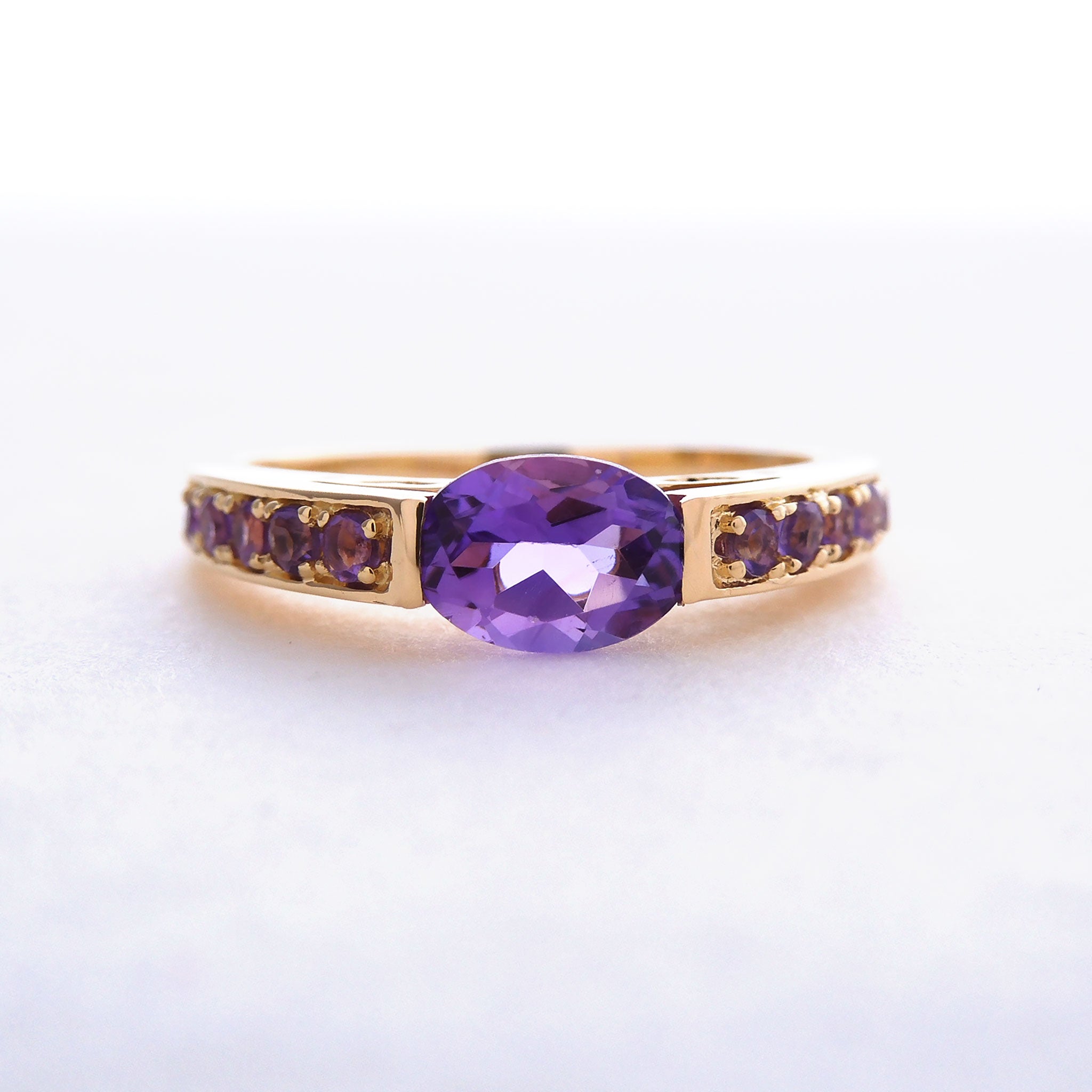アメシスト K18リング(2月誕生石)《25V03304》