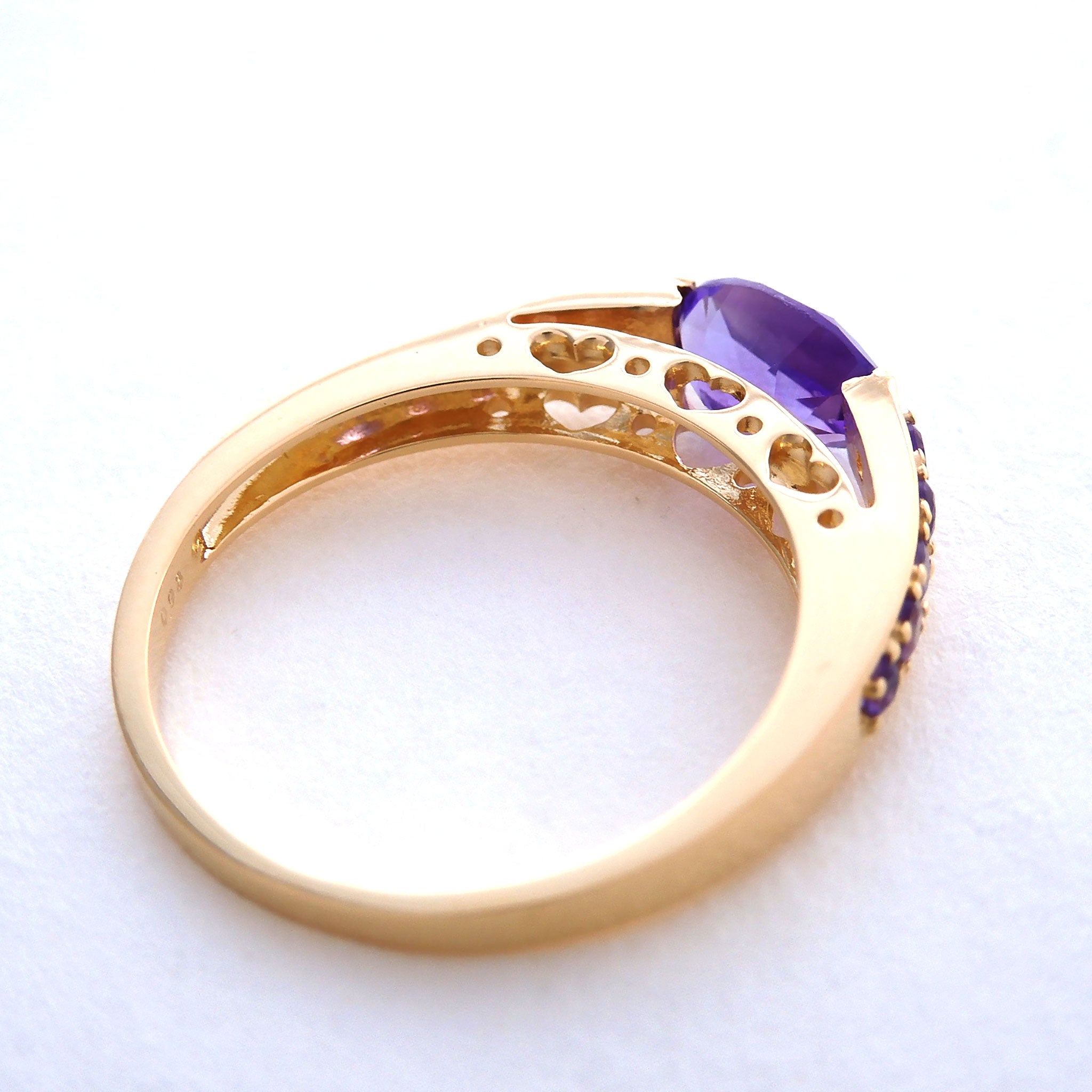アメシスト K18リング(2月誕生石)《25V03304》