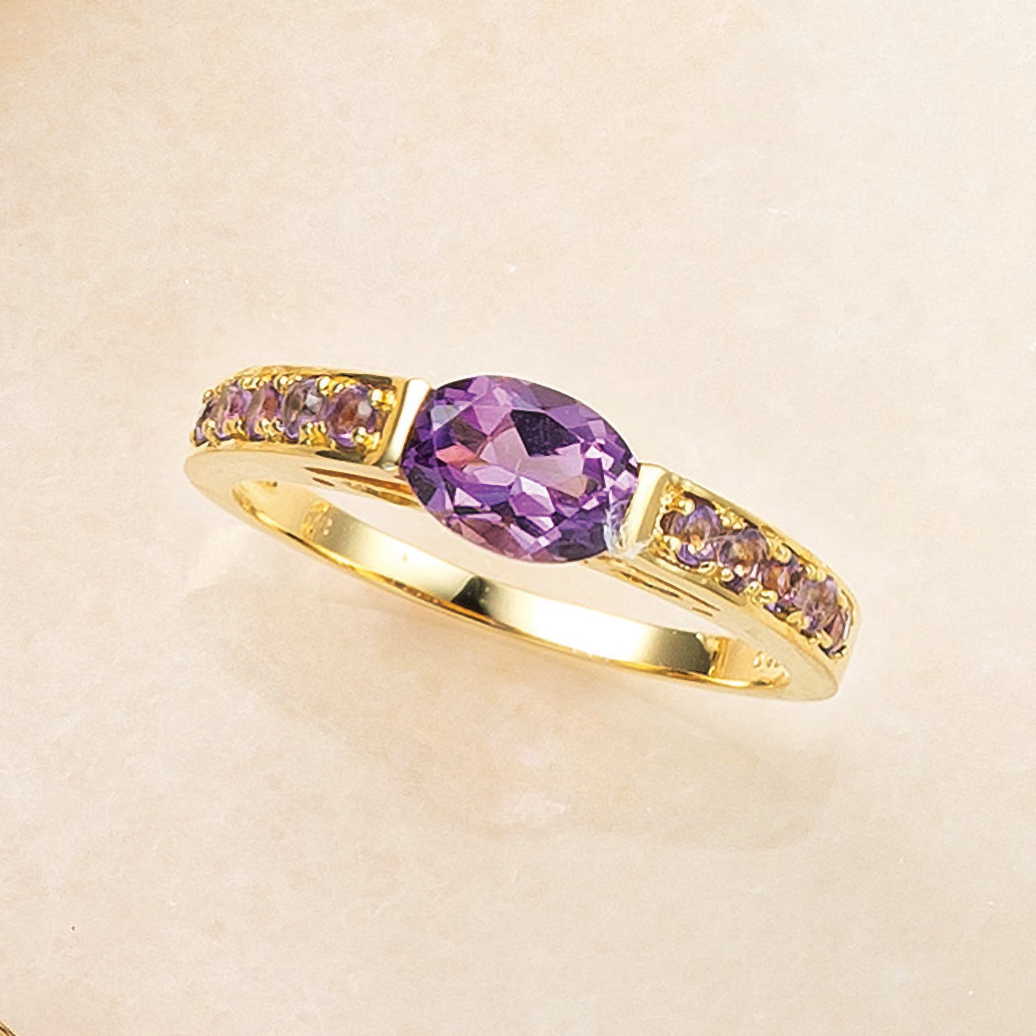 アメシスト K18リング(2月誕生石)《25V03304》