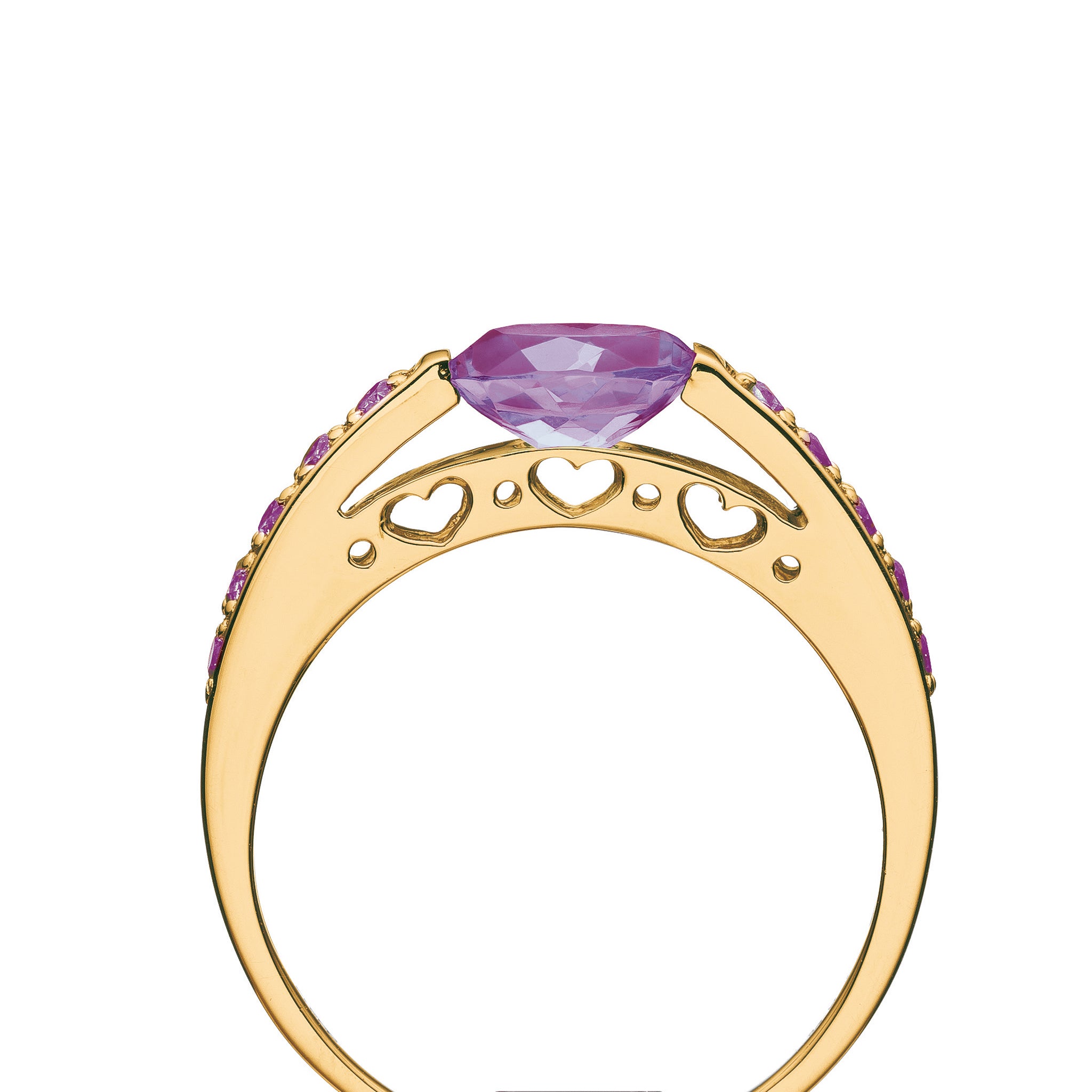 アメシスト K18リング(2月誕生石)《25V03304》