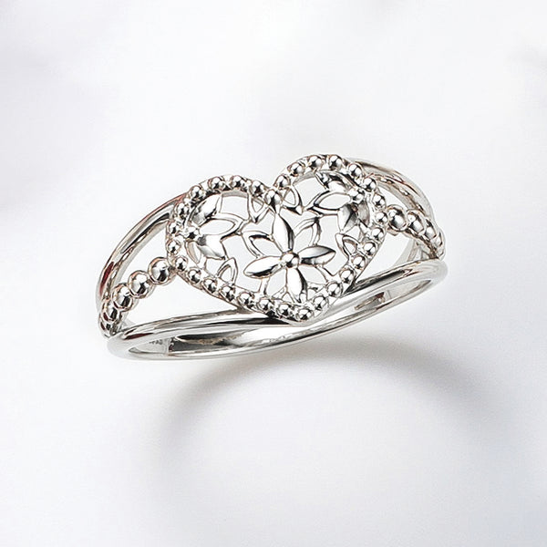 プラチナリング(ハートモチーフ)《25V03306》 | 京セラジュエリー