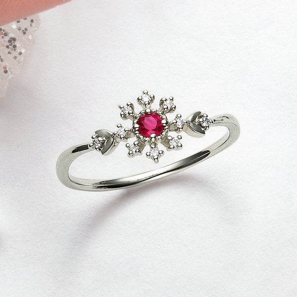 ルビー ダイヤモンド プラチナ リング　京セラ ルビー/ダイヤモンド プラチナリング(クレサンベール/1カラットUP