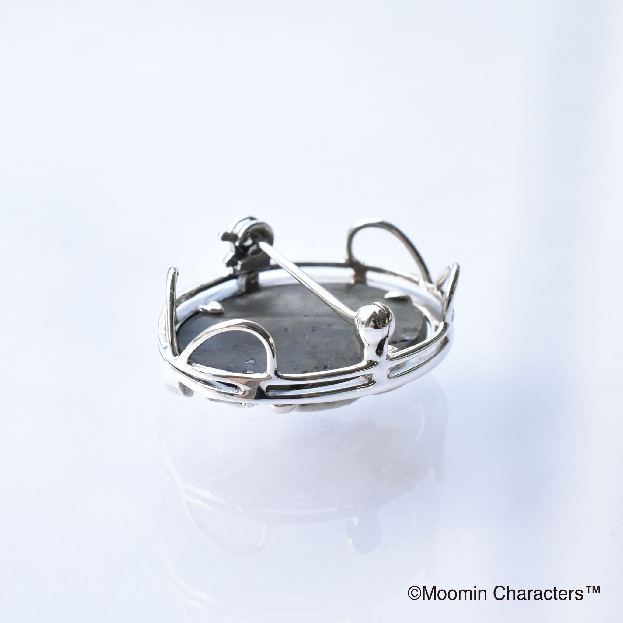 ラブラドライト/ガーネット シルバーブローチ兼ペンダントトップ(MOOMIN(ムーミン))《25V03602》