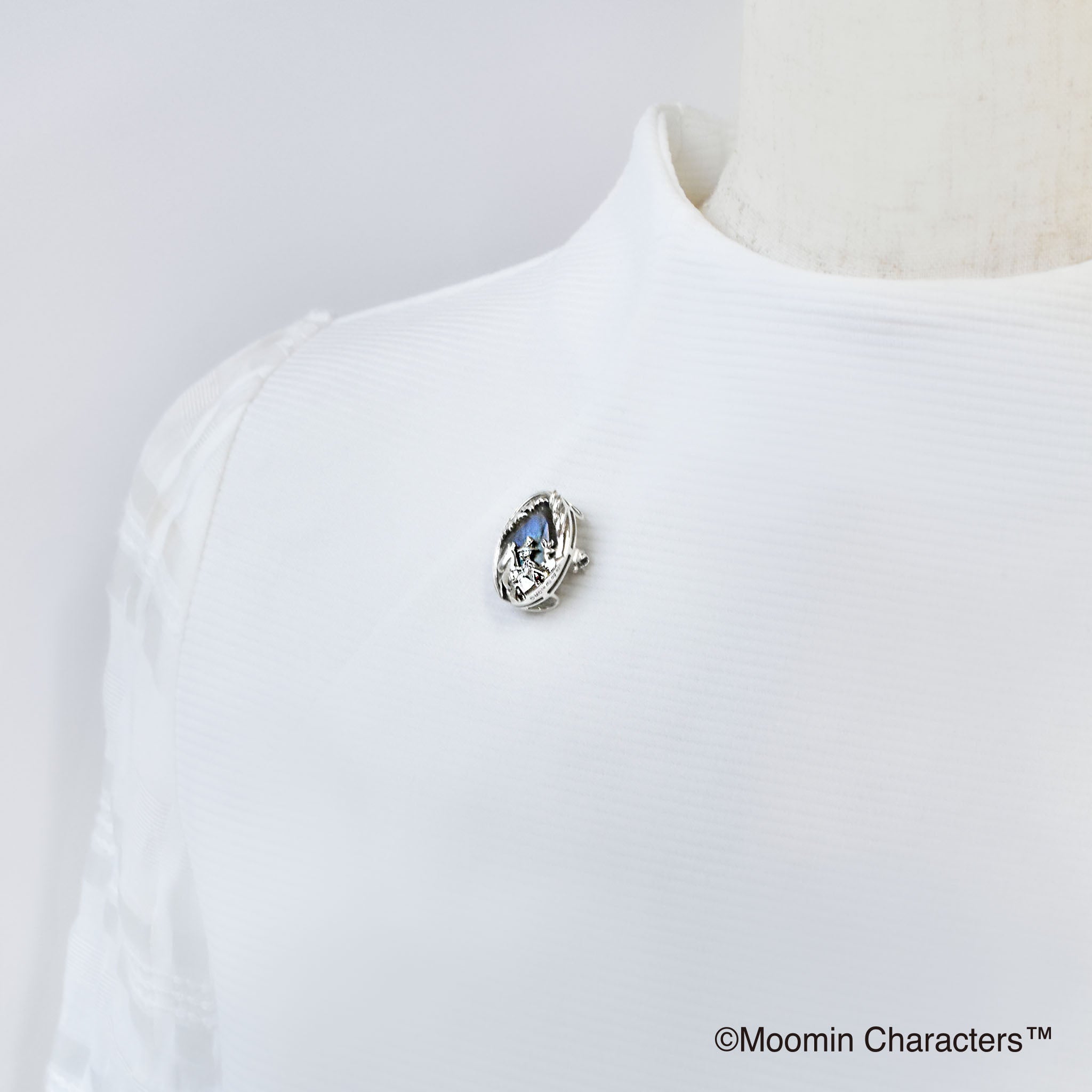 ラブラドライト/ガーネット シルバーブローチ兼ペンダントトップ(MOOMIN(ムーミン))《25V03602》