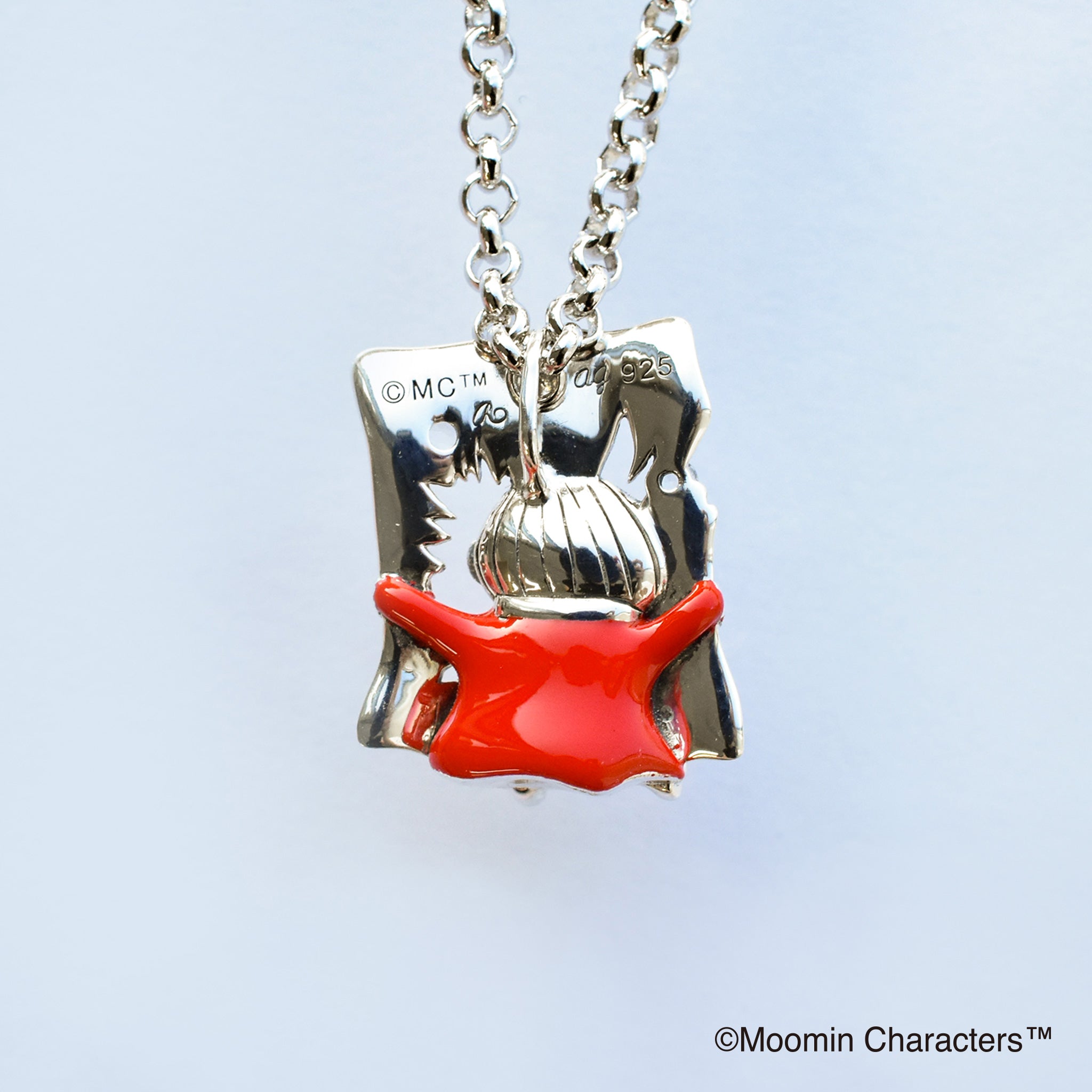 エナメル/ホワイトトパーズ シルバーネックレス(MOOMIN(ムーミン))《25V03603》