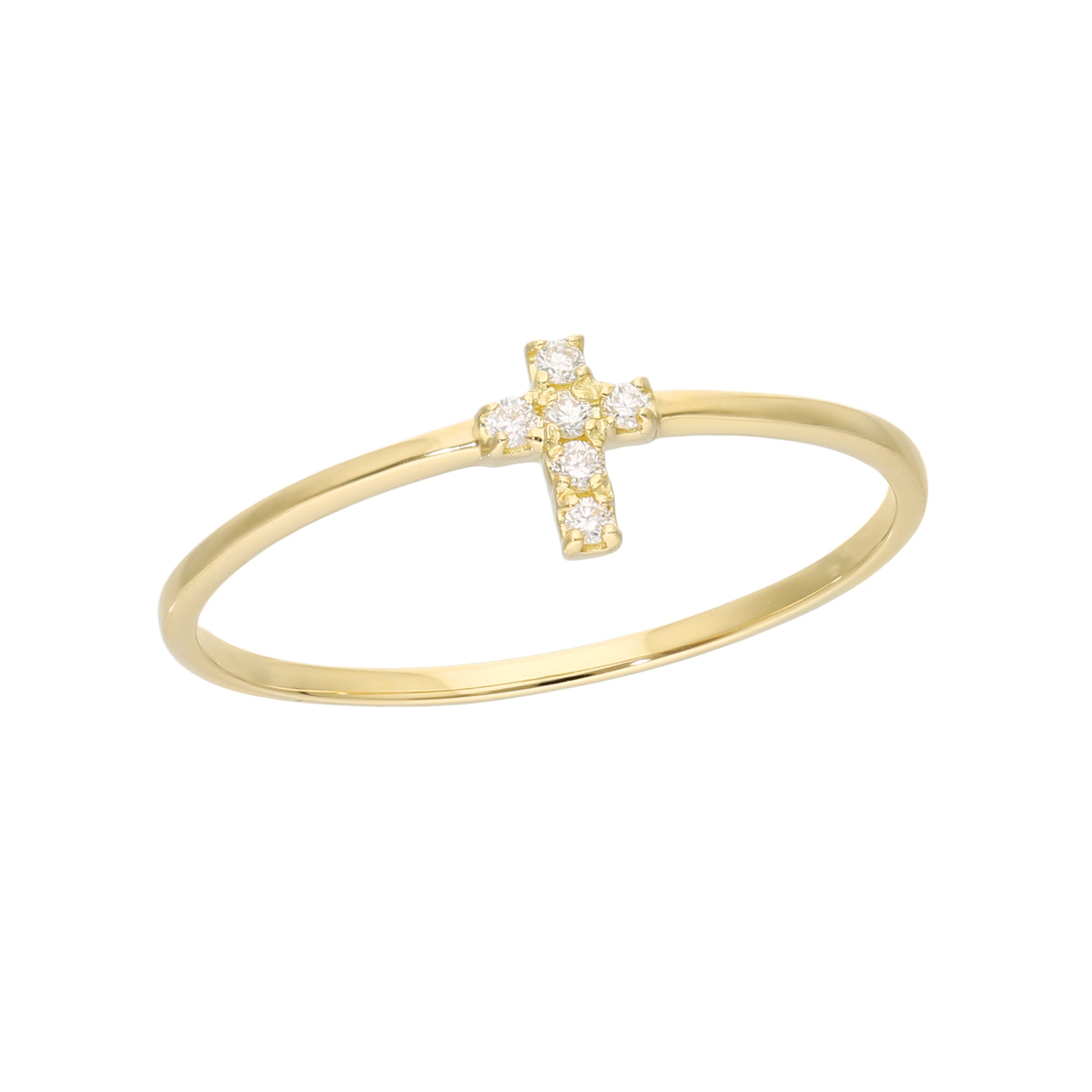 ダイヤモンド K18リング(4月誕生石)《25V03703》