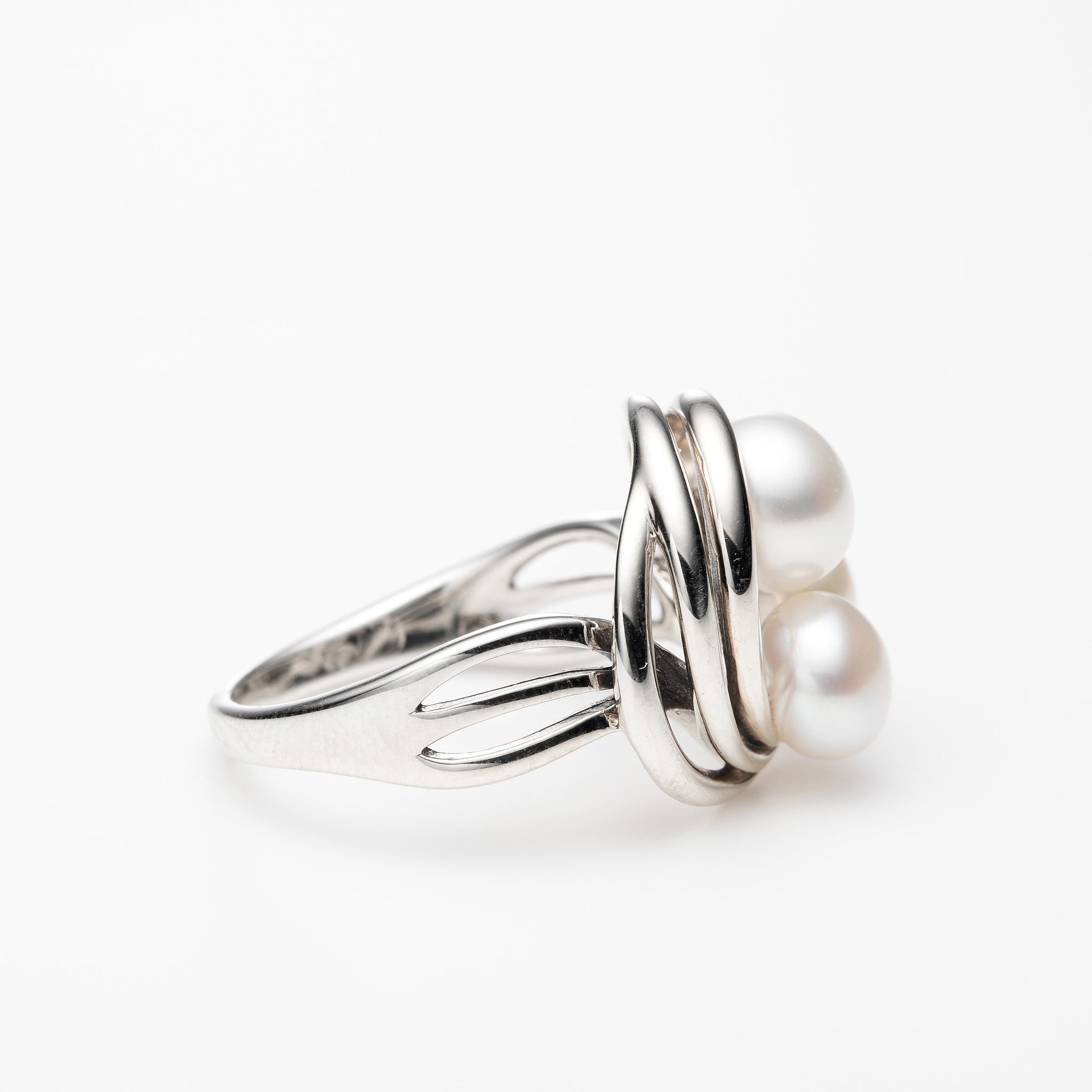 パール シルバーリング(淡水真珠/6月誕生石)《25V03811》