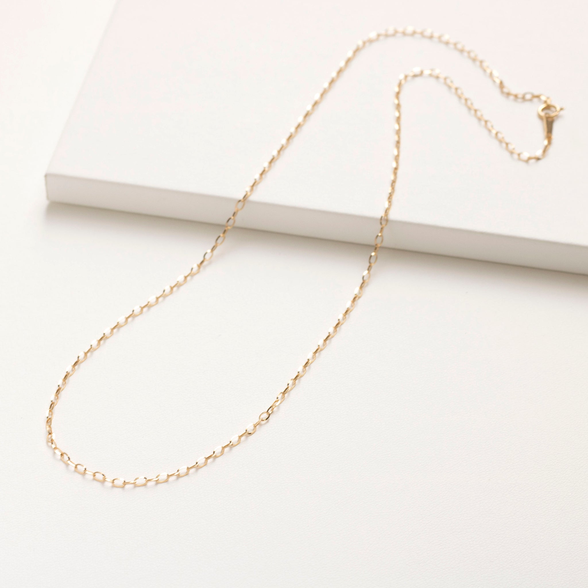 K18ネックレス(アズキチェーン/幅1.9mm/50cm)《25V03908》