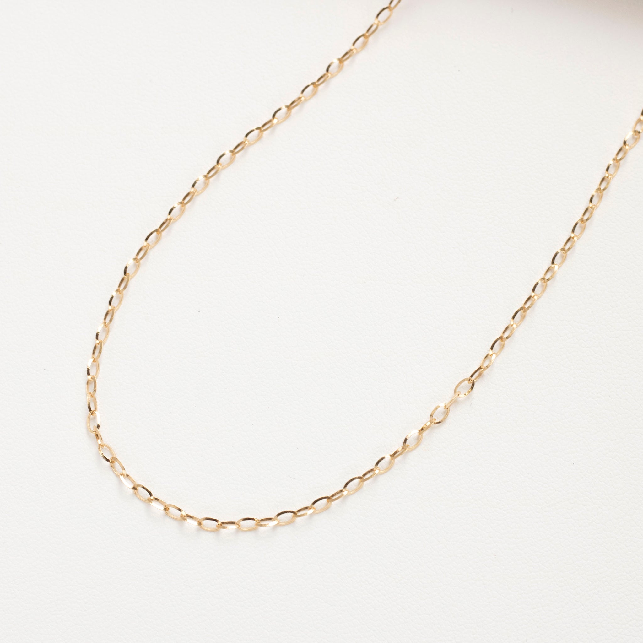 K18ネックレス(アズキチェーン/幅1.9mm/50cm)《25V03908》