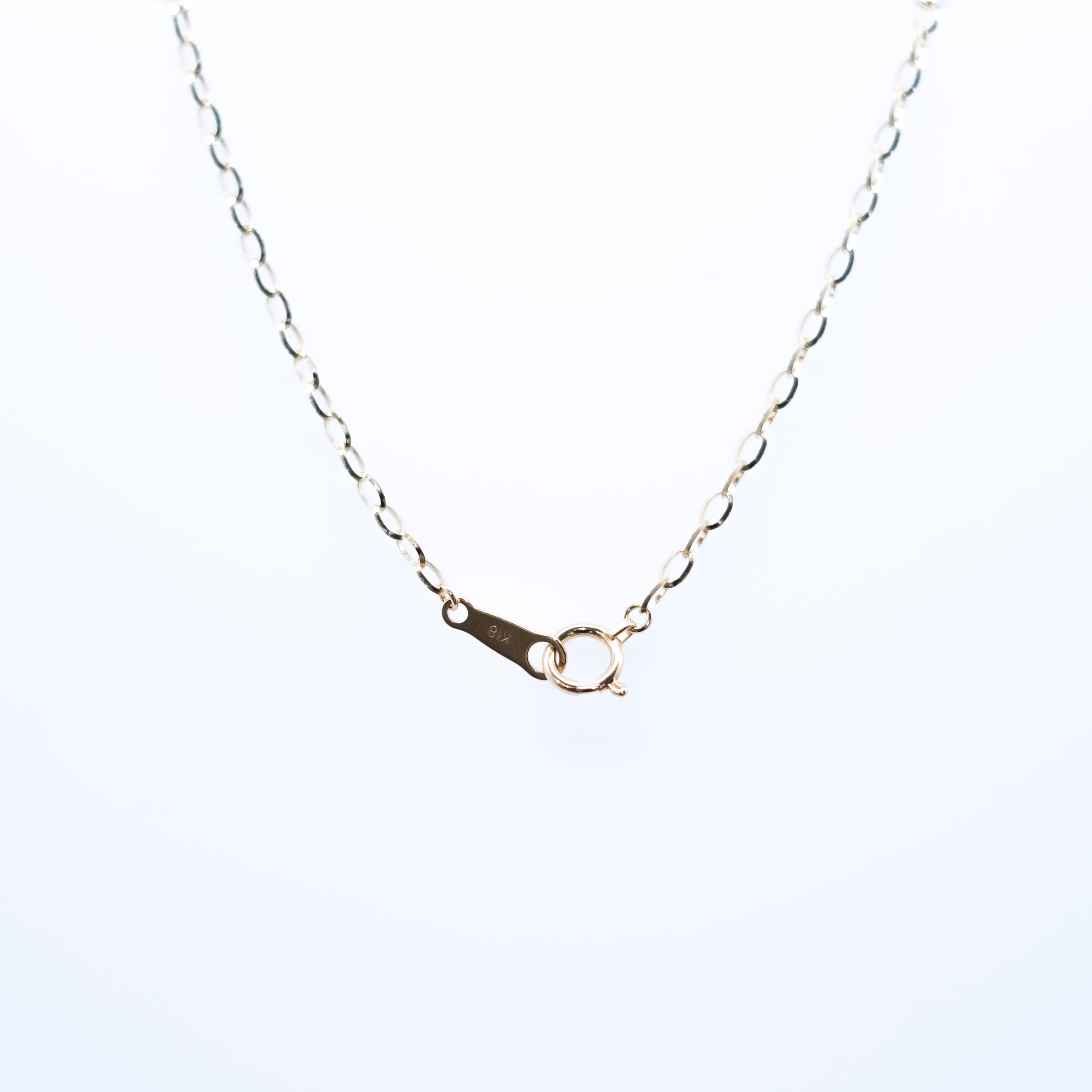 K18ネックレス(アズキチェーン/幅1.9mm/50cm)《25V03908》