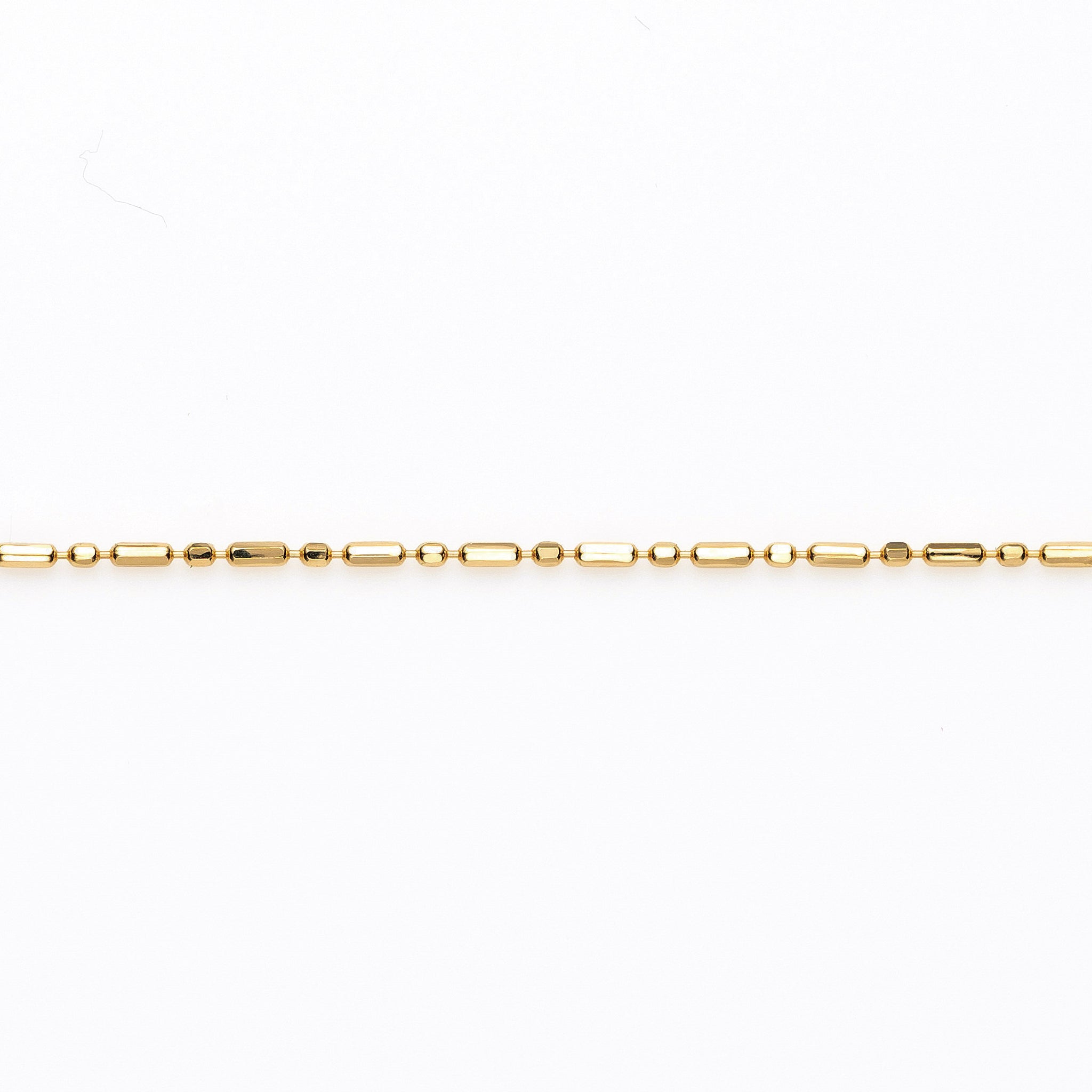 K18ネックレス(ショート＆ロング/幅0.8mm/45cm/フリーアジャスター/「楽わ」付き)《25V04008》