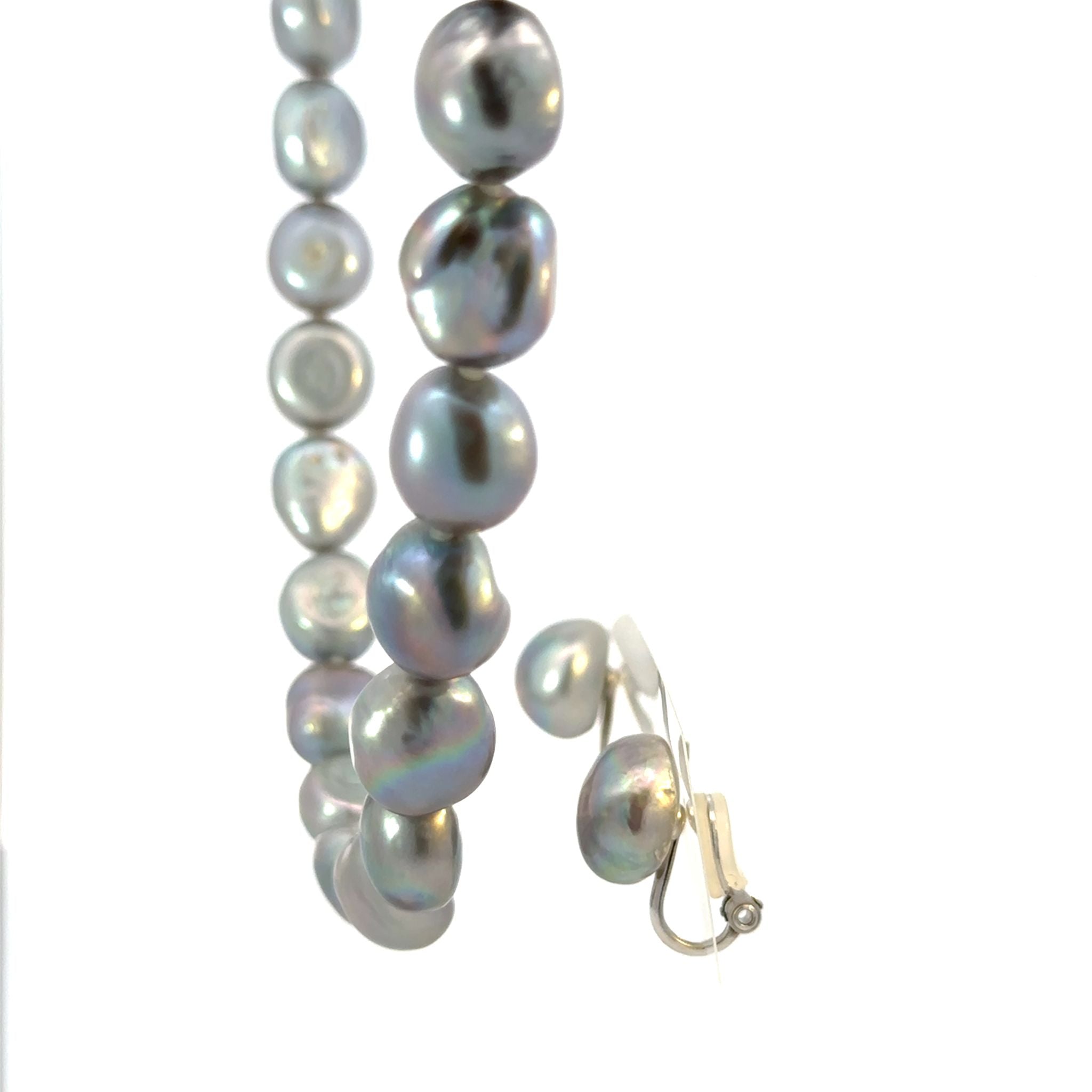 パール ネックレス＆イヤリング(淡水真珠/2点セット/6月誕生石)《25V04804》