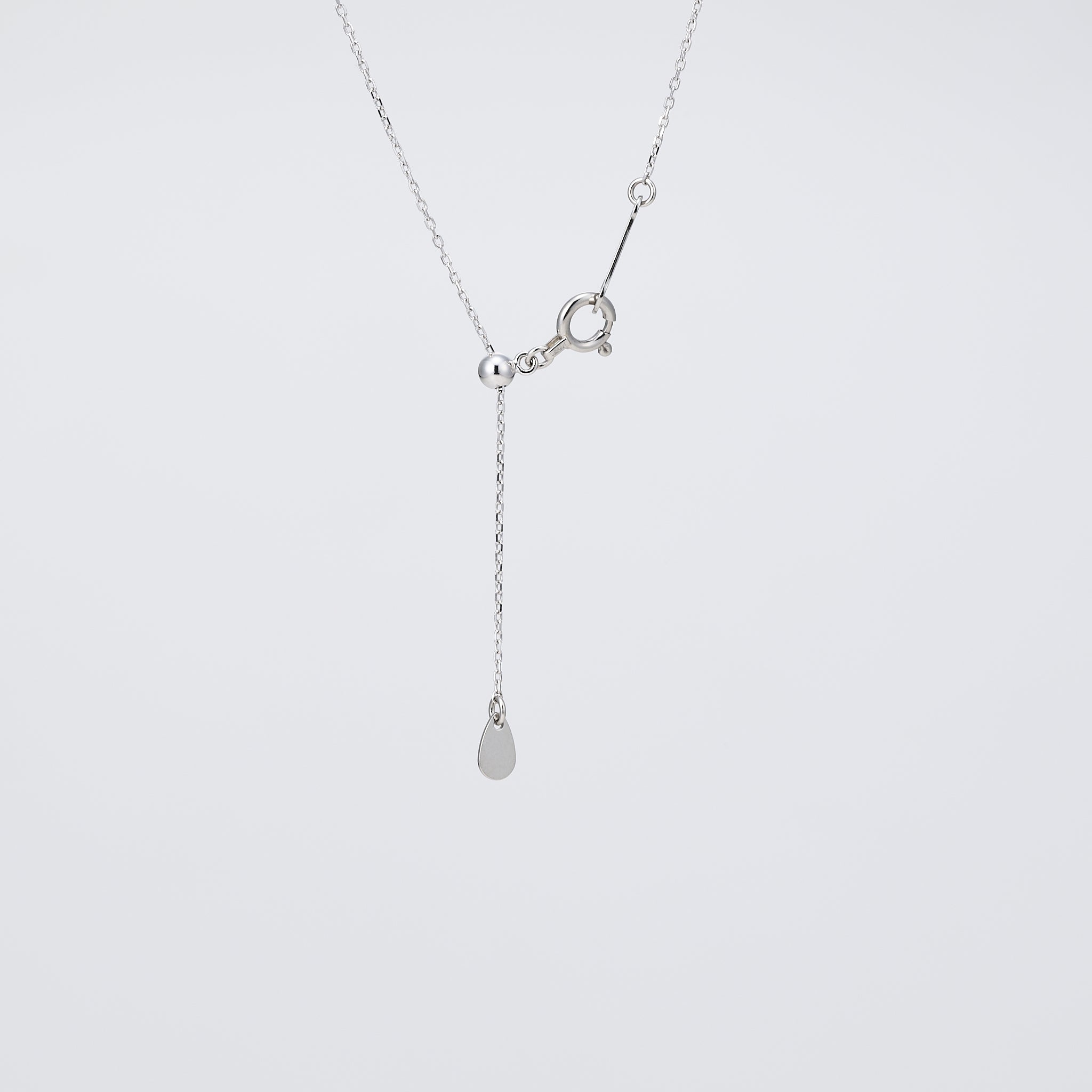 ダイヤモンド プラチナネックレス(クローバーモチーフ/4月誕生石)《26A00302》