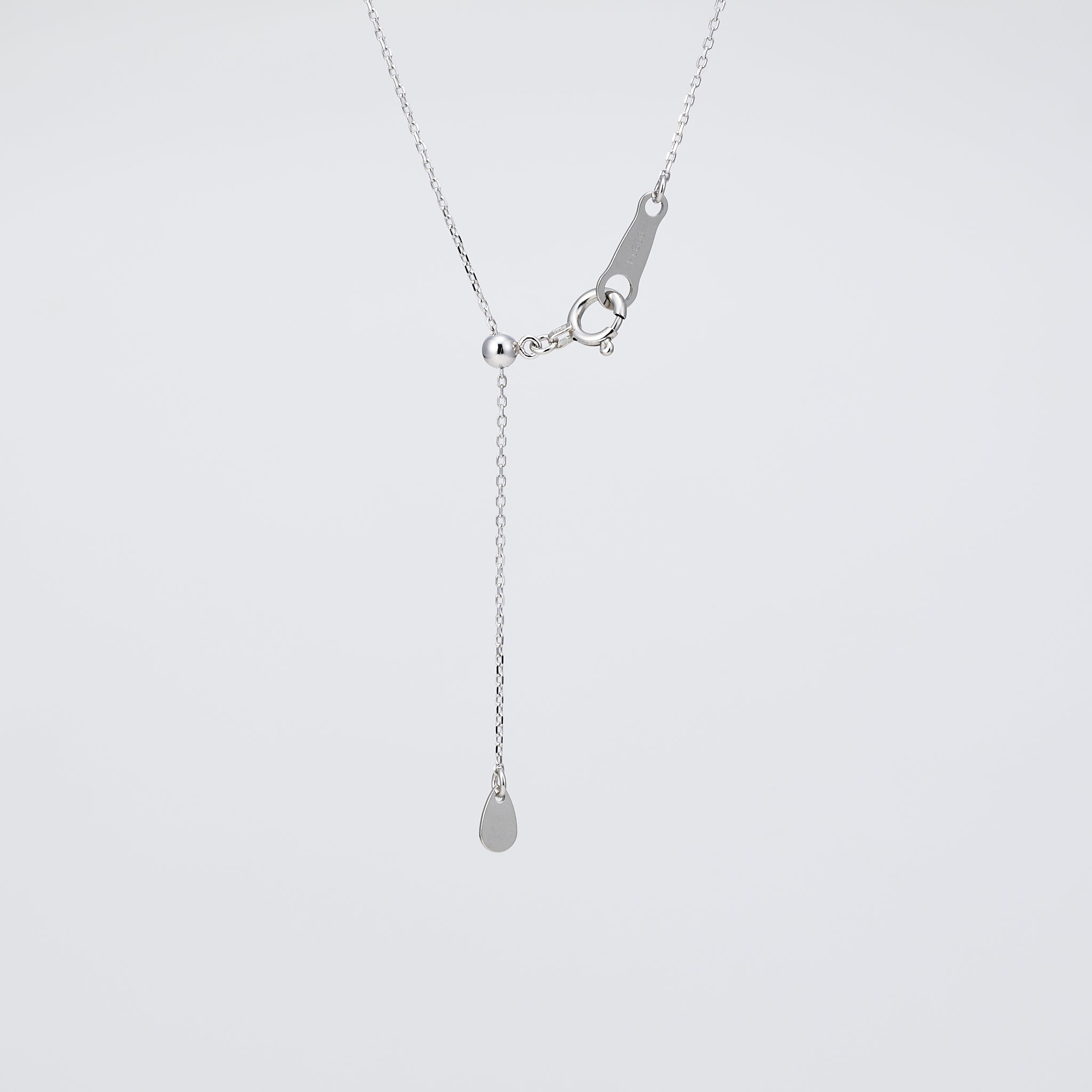 ダイヤモンド プラチナネックレス(クローバーモチーフ/4月誕生石)《26A00303》