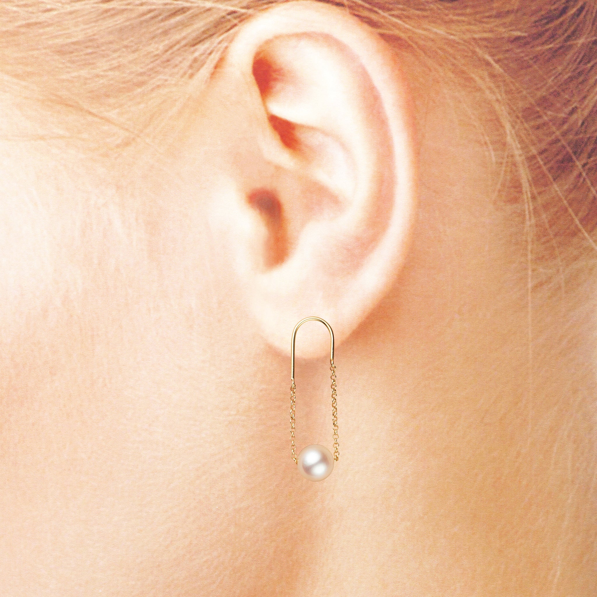 パール K18ピアス(アコヤ真珠/6月誕生石)《26A00401》