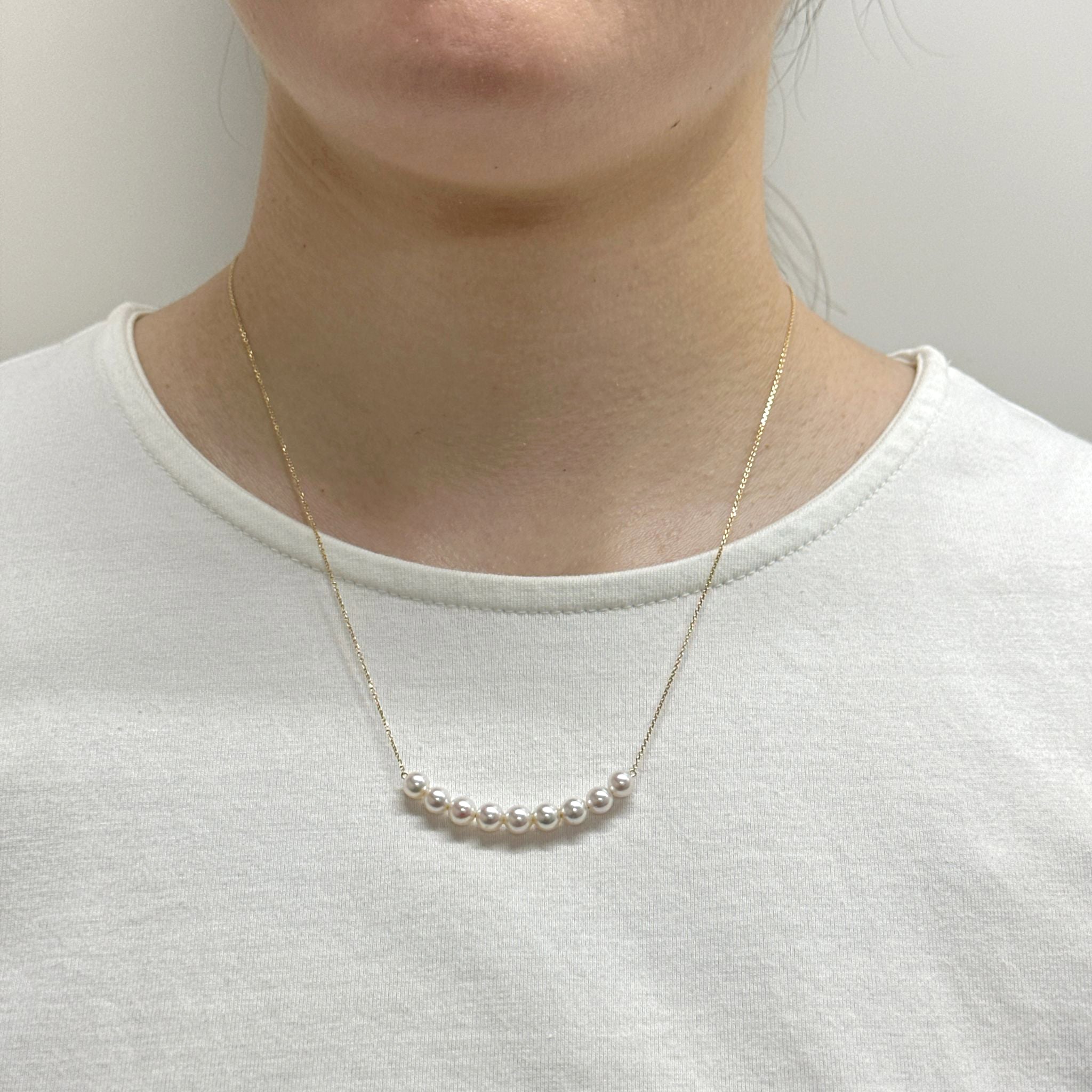 パール K18ネックレス(アコヤ真珠/6月誕生石)《26A00402》