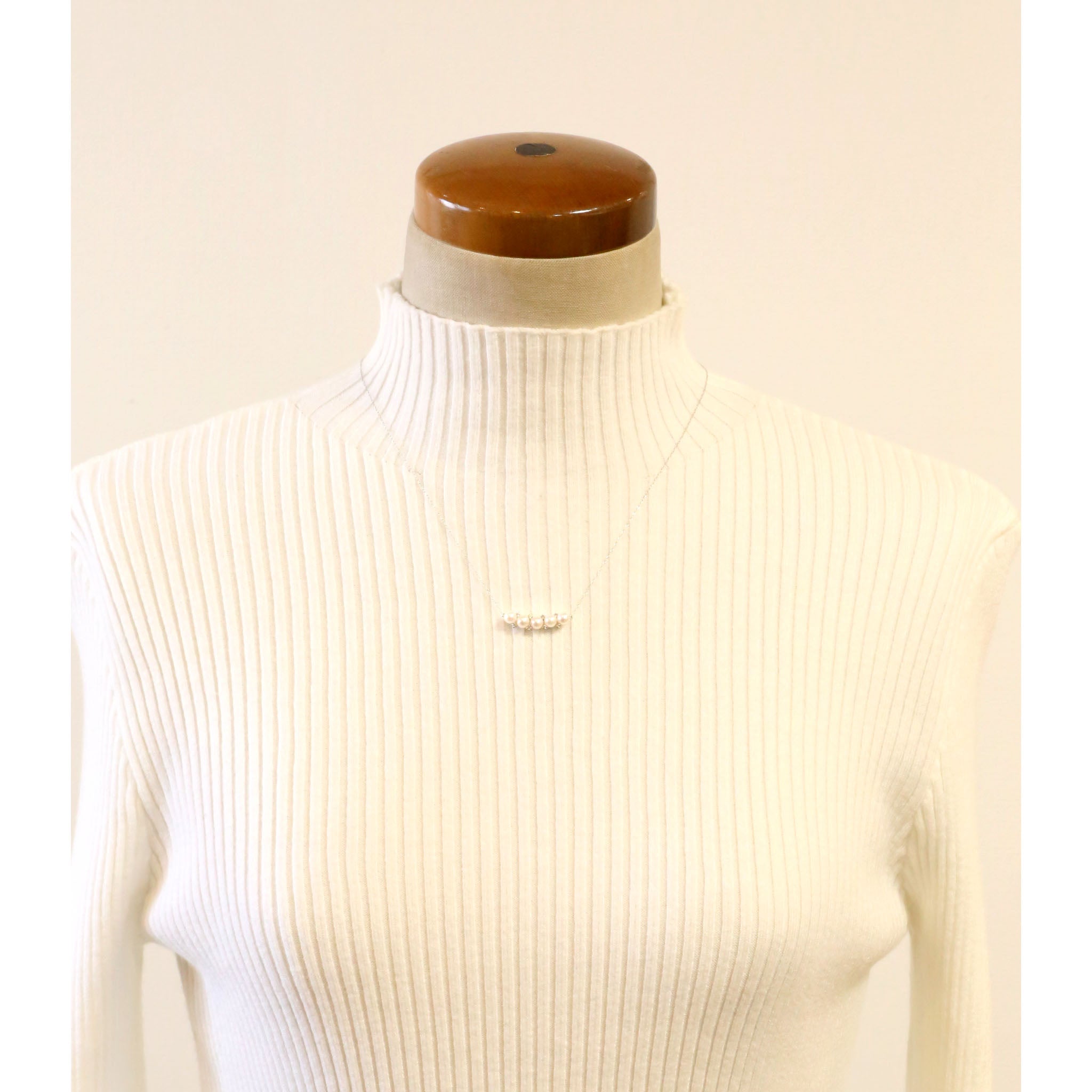 パール プラチナネックレス(アコヤ真珠/6月誕生石)《26A00404》