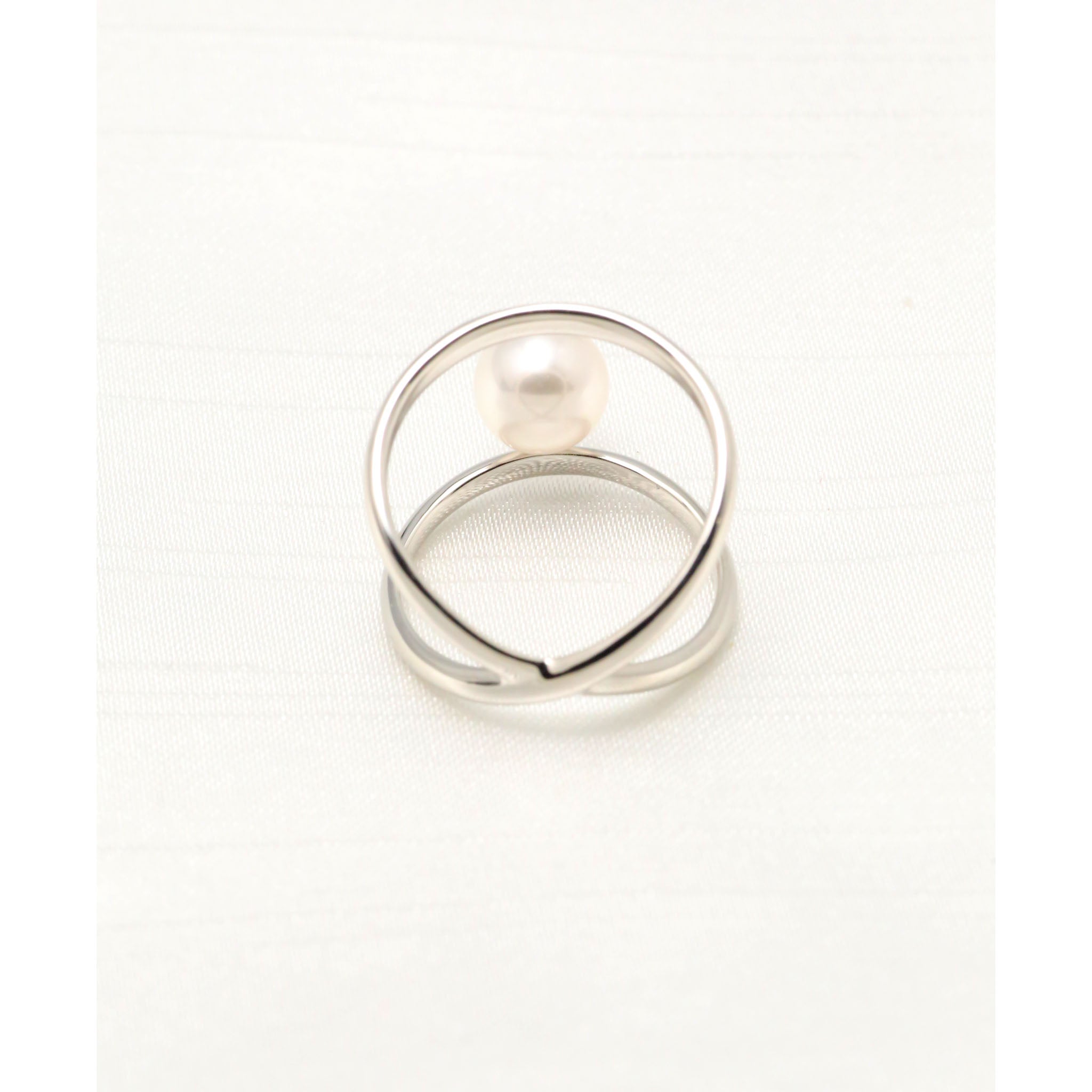 パール プラチナリング(アコヤ真珠/6月誕生石)《26A00407》