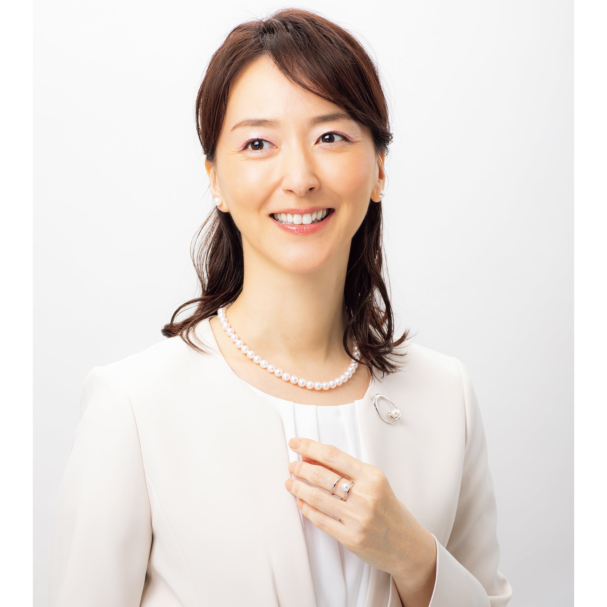 パール プラチナリング(アコヤ真珠/6月誕生石)《26A00407》