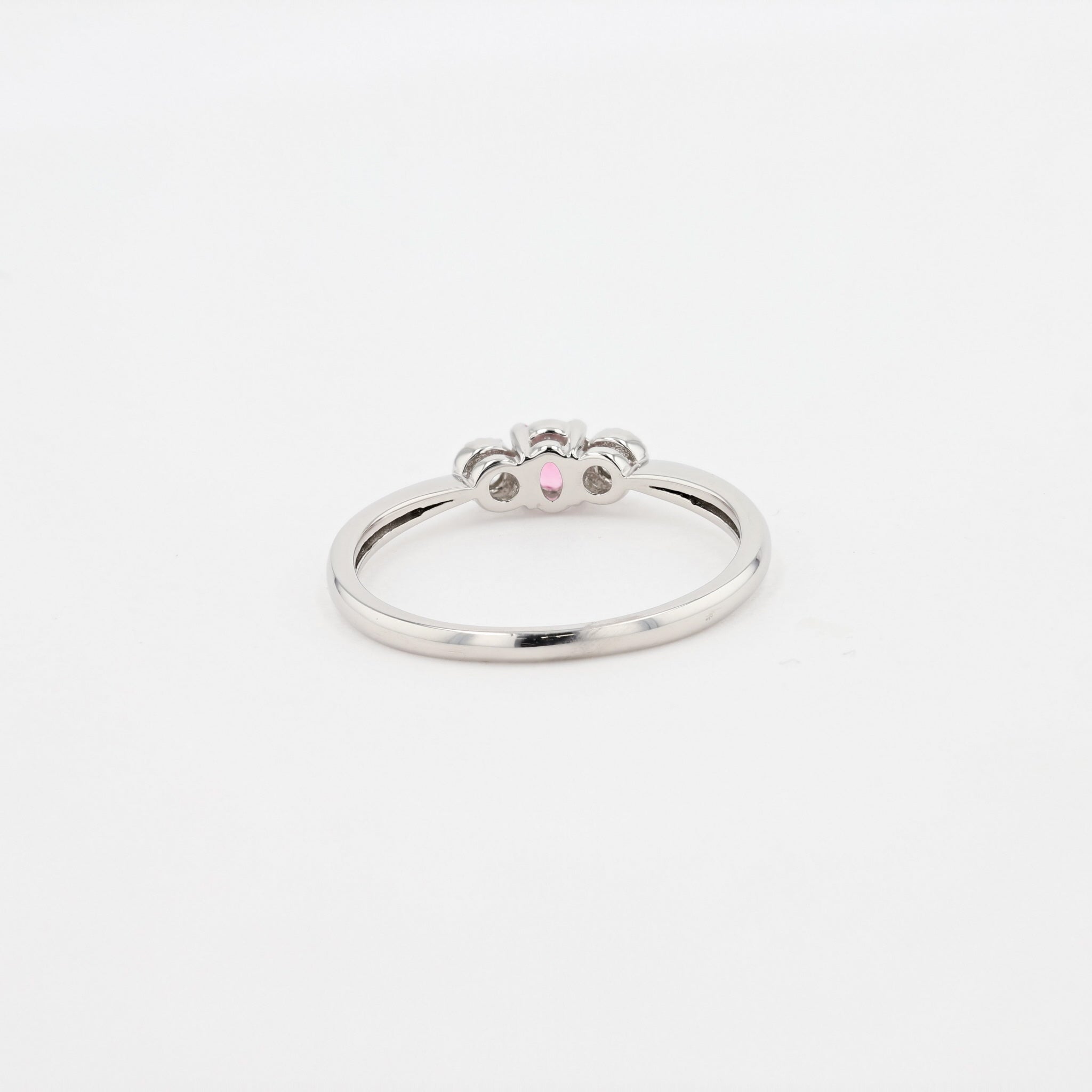 ピンクスピネル/ダイヤモンド プラチナリング(8月誕生石)《26A00606》