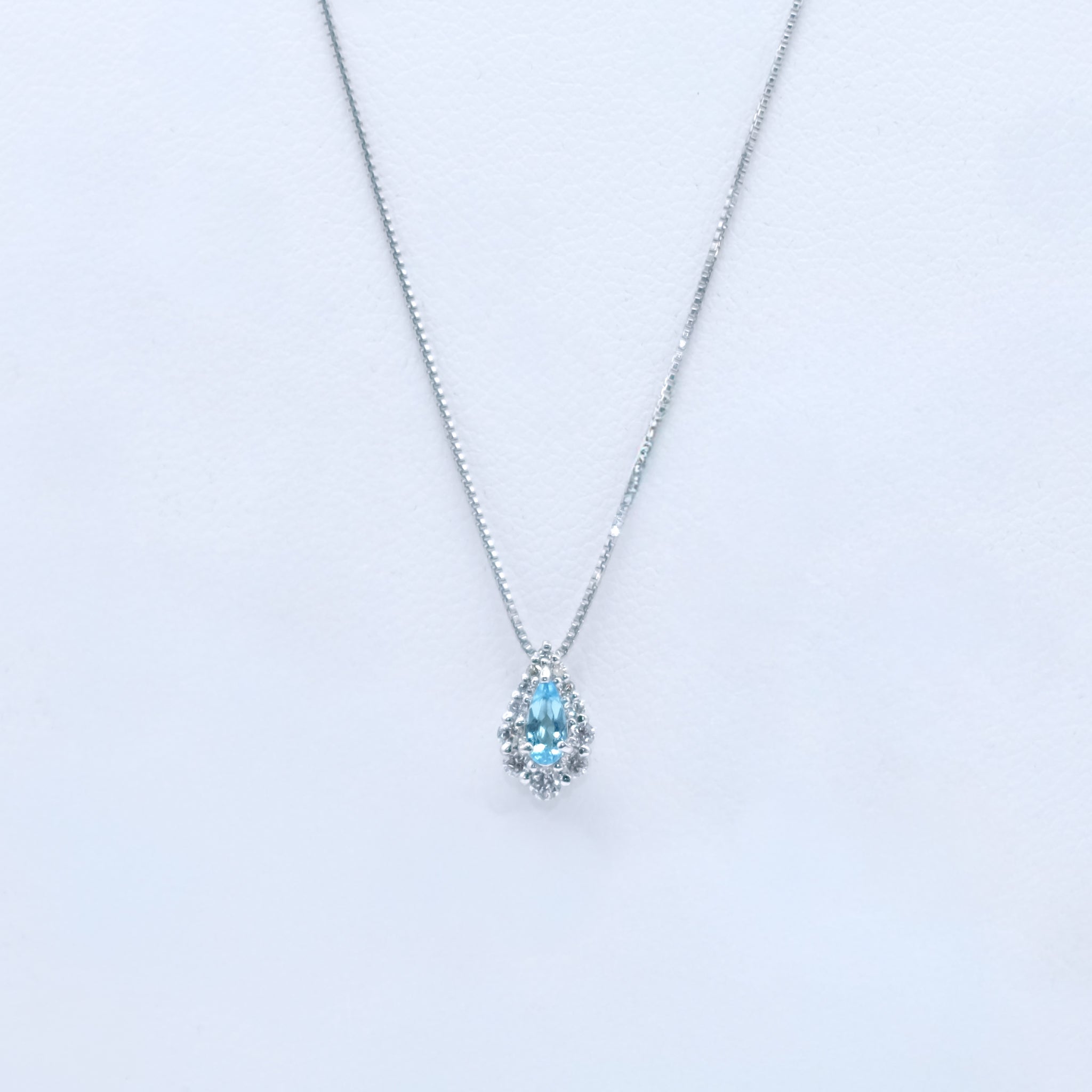 【限定3点】パライバトルマリン/ダイヤモンド プラチナネックレス(10月誕生石/鑑別書付)《26A00804》