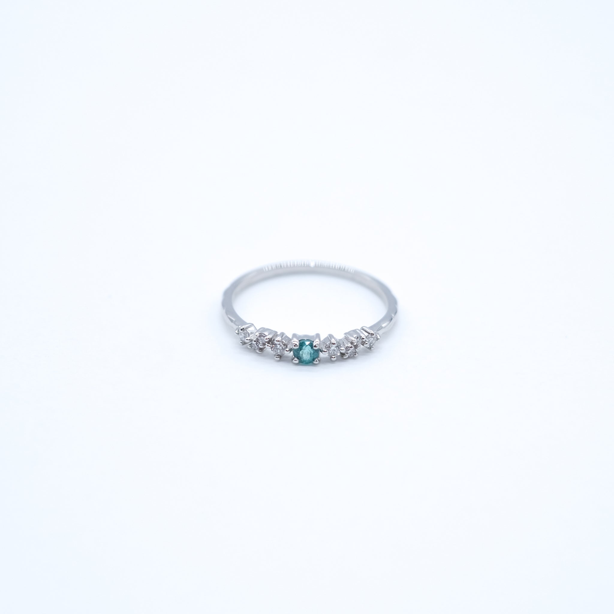 【限定5点】パライバトルマリン/ダイヤモンド プラチナリング(10月誕生石/鑑別書付)《26A00805》