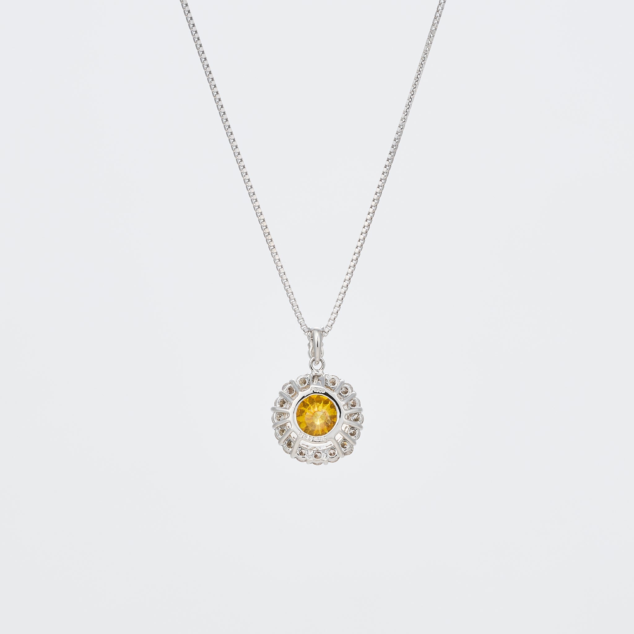 スファレライト/ダイヤモンド プラチナネックレス(鑑別書付)《26A00904》