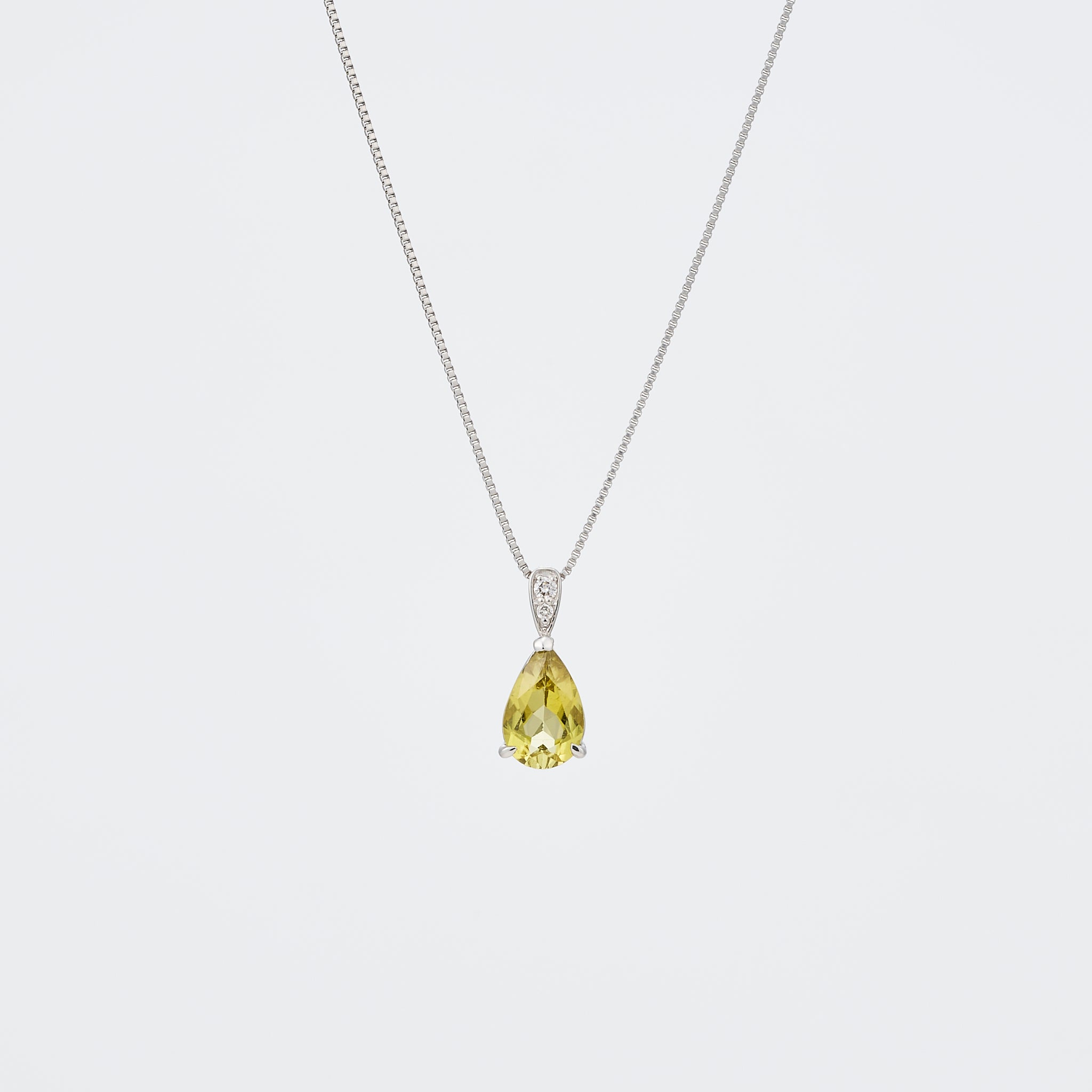 【限定1点】トルマリン/ダイヤモンド プラチナネックレス(10月誕生石)《26A00906》