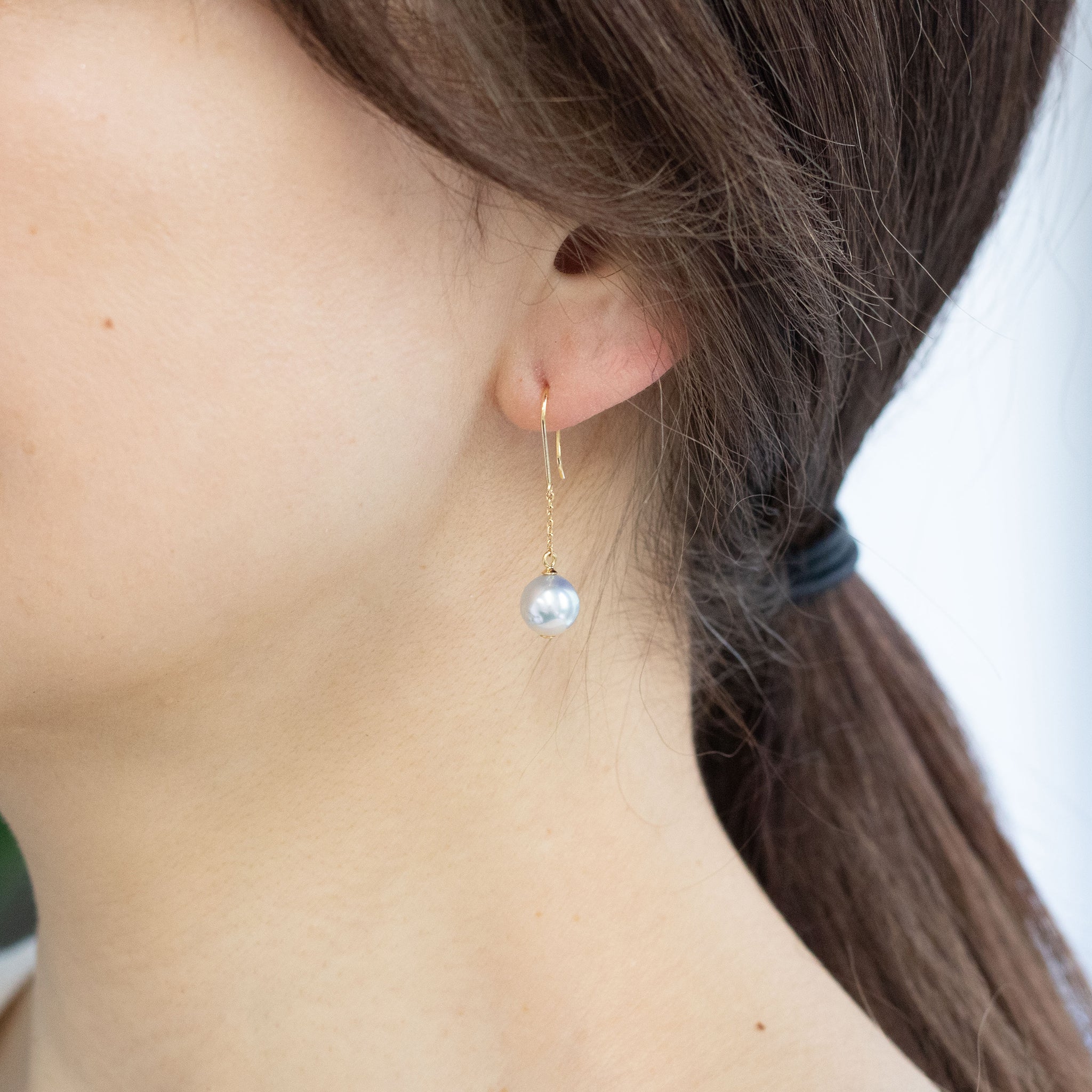 【限定9点】パール K18ピアス(アコヤ真珠/ナチュラルブルー系/6月誕生石)《26A01002》