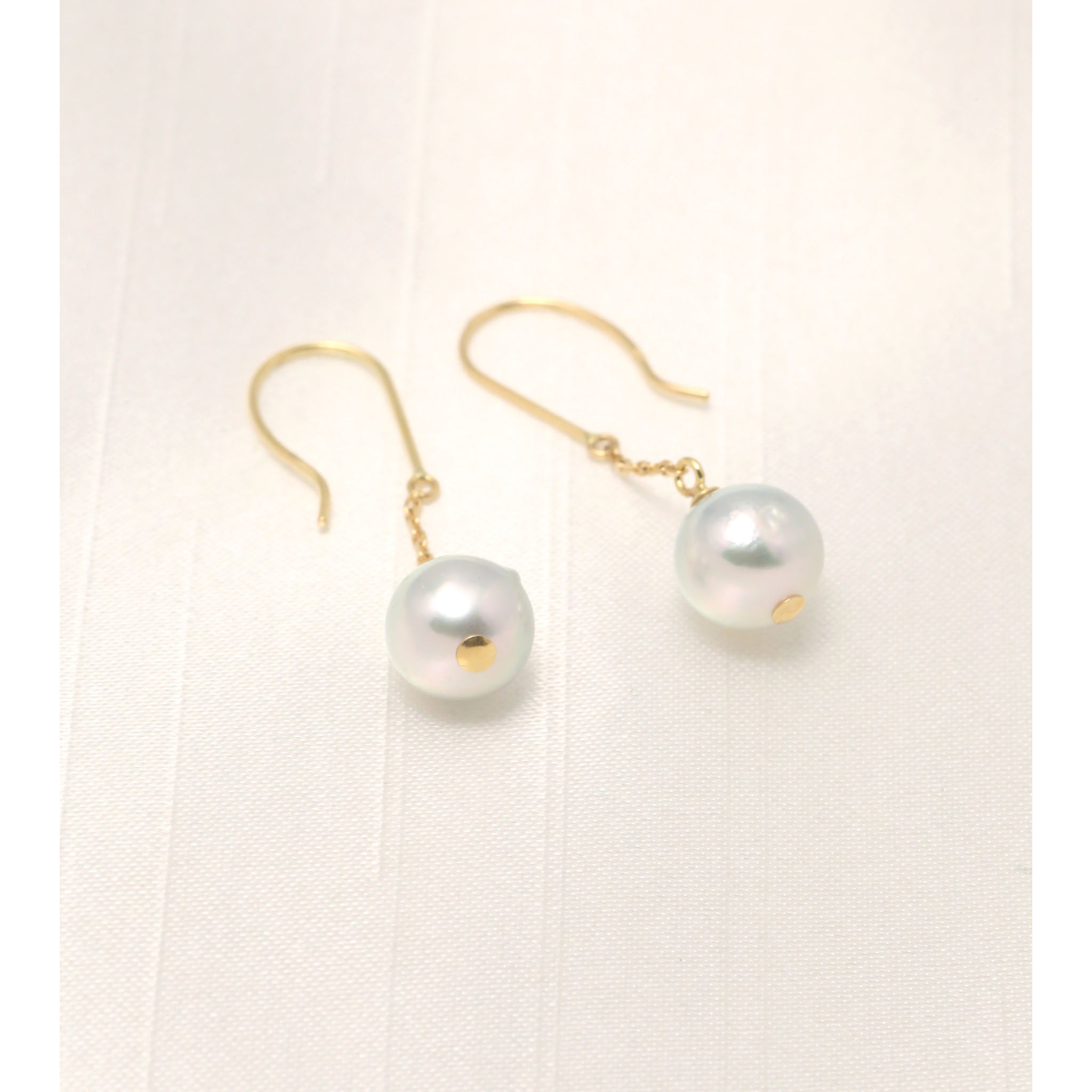 【限定9点】パール K18ピアス(アコヤ真珠/ナチュラルブルー系/6月誕生石)《26A01002》