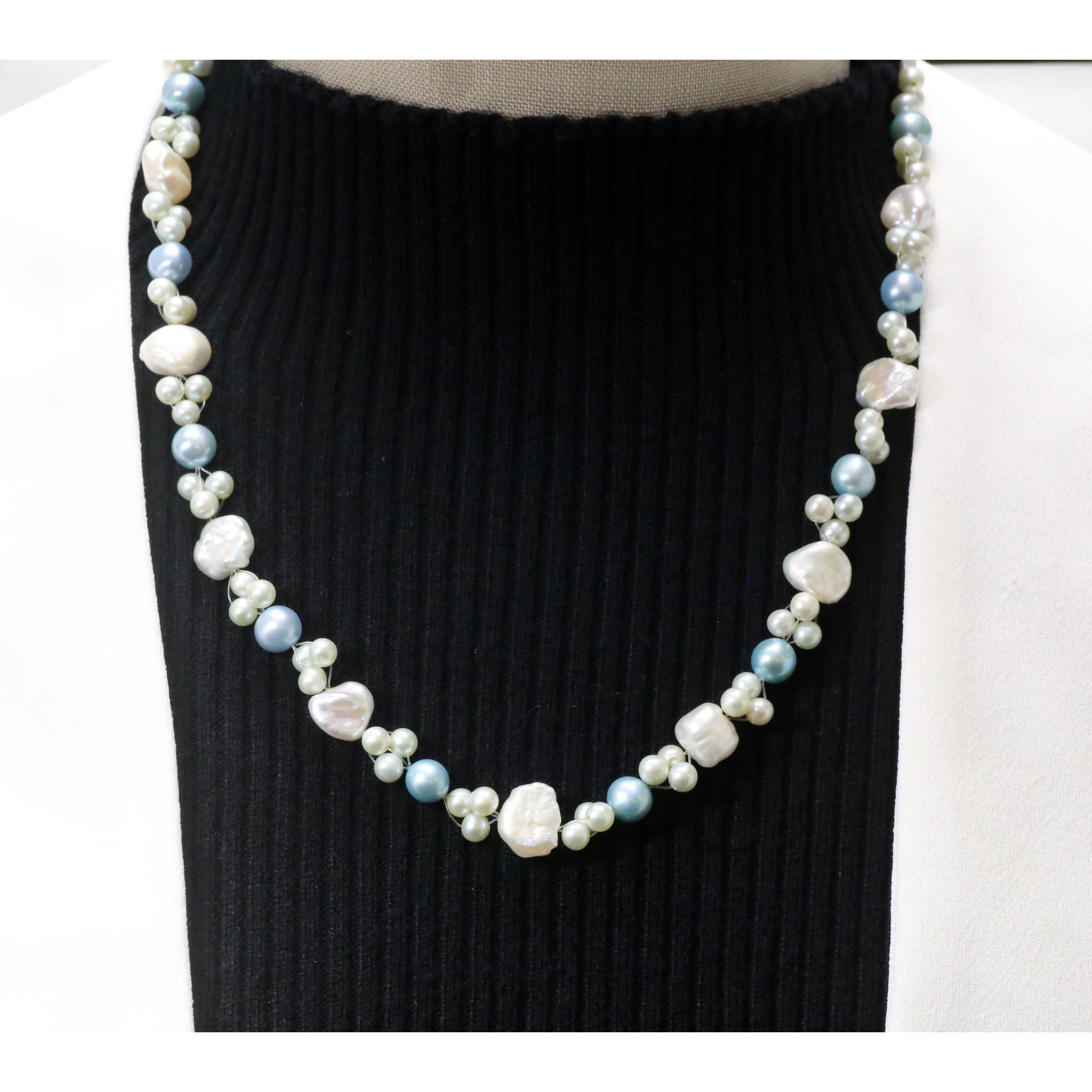 パール ネックレス(淡水真珠/バロック/6月誕生石)《26A01009》