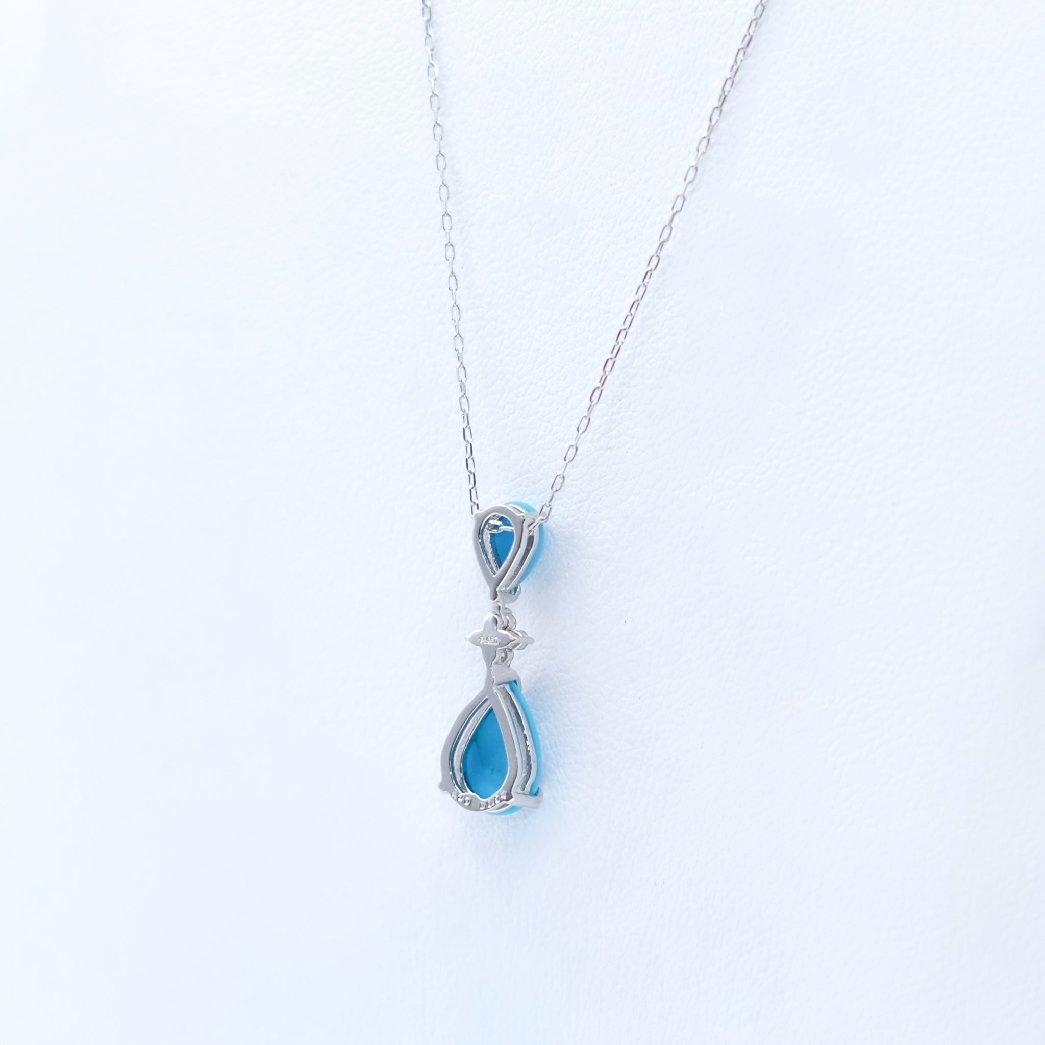 【限定5点】トルコ石/ダイヤモンド プラチナネックレス(12月誕生石)《26A01101》