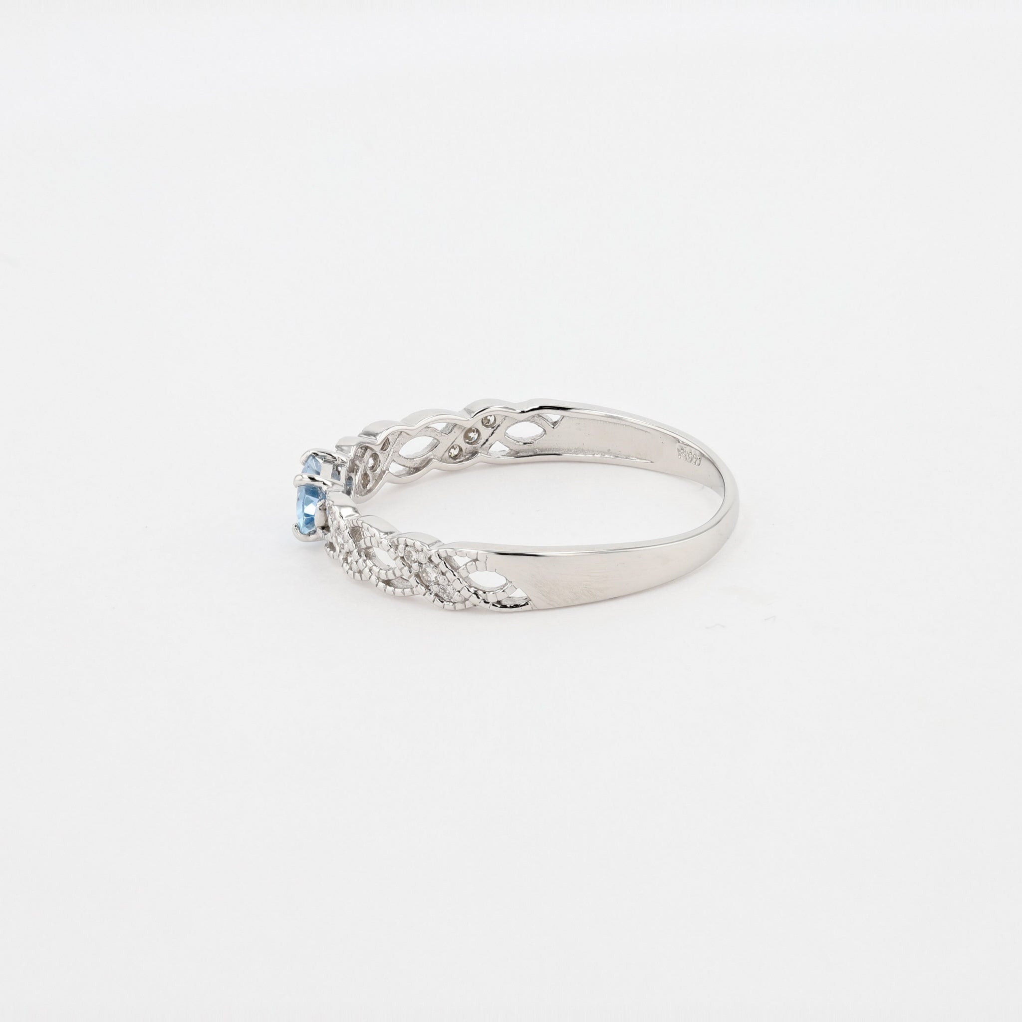 アクアマリン/ダイヤモンド プラチナリング(3月誕生石)《26A01103》