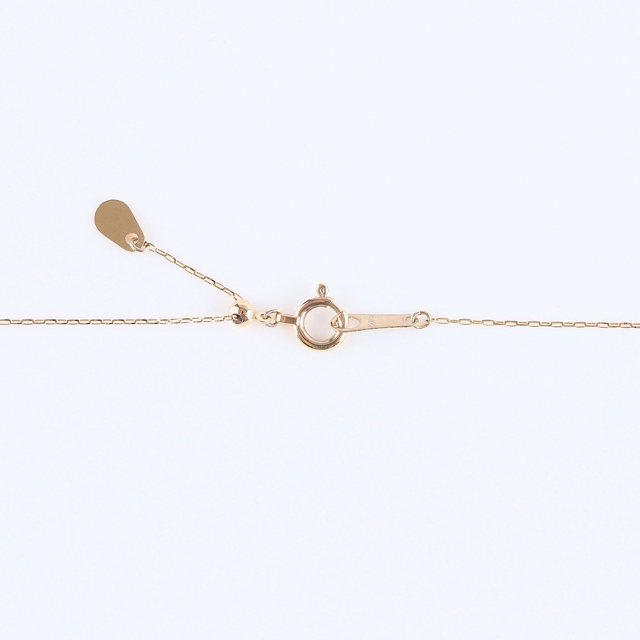 ダイヤモンド K10ネックレス(馬蹄モチーフ/4月誕生石)《26A01305》