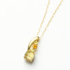 【限定3点】ルチレイティッドクォーツ/イエローサファイア K18ネックレス《26A01902》