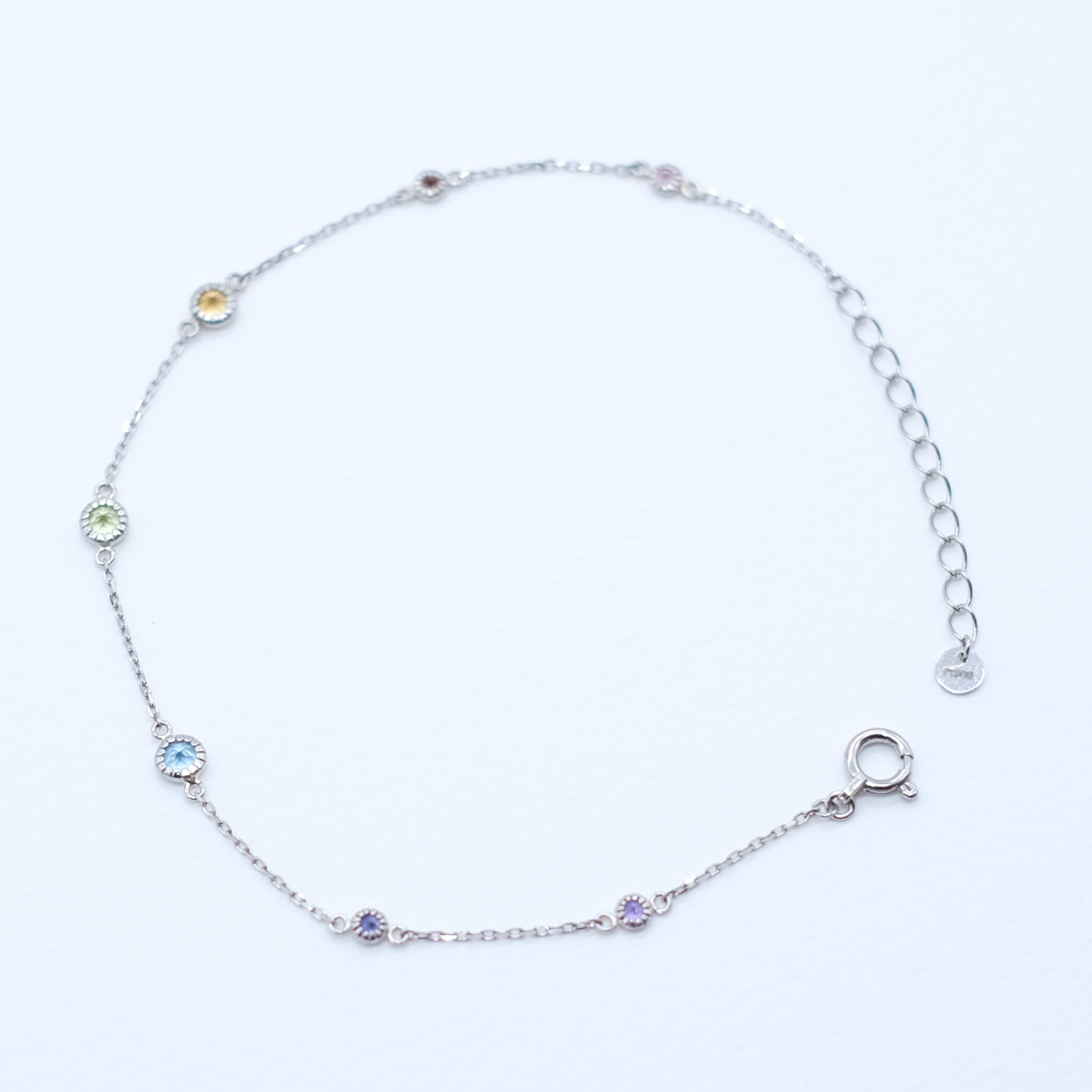 マルチカラー プラチナブレスレット(ステーション)《26A01904》