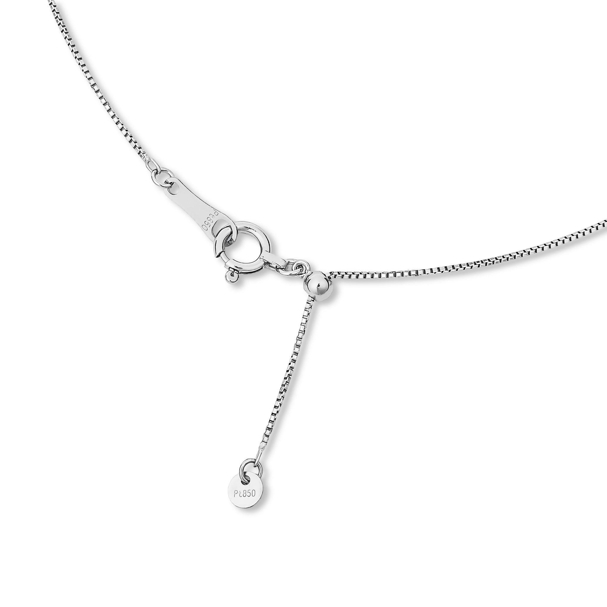 ダイヤモンド プラチナネックレス(0.4カラット/Hカラー/I1/GOOD/4月誕生石/グレーディングレポート付)《26A02103》