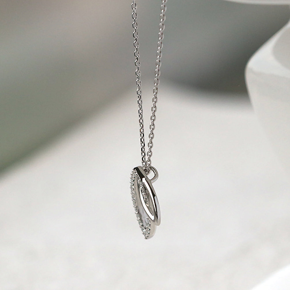 ダイヤモンド プラチナネックレス(4月誕生石)《26A02410》