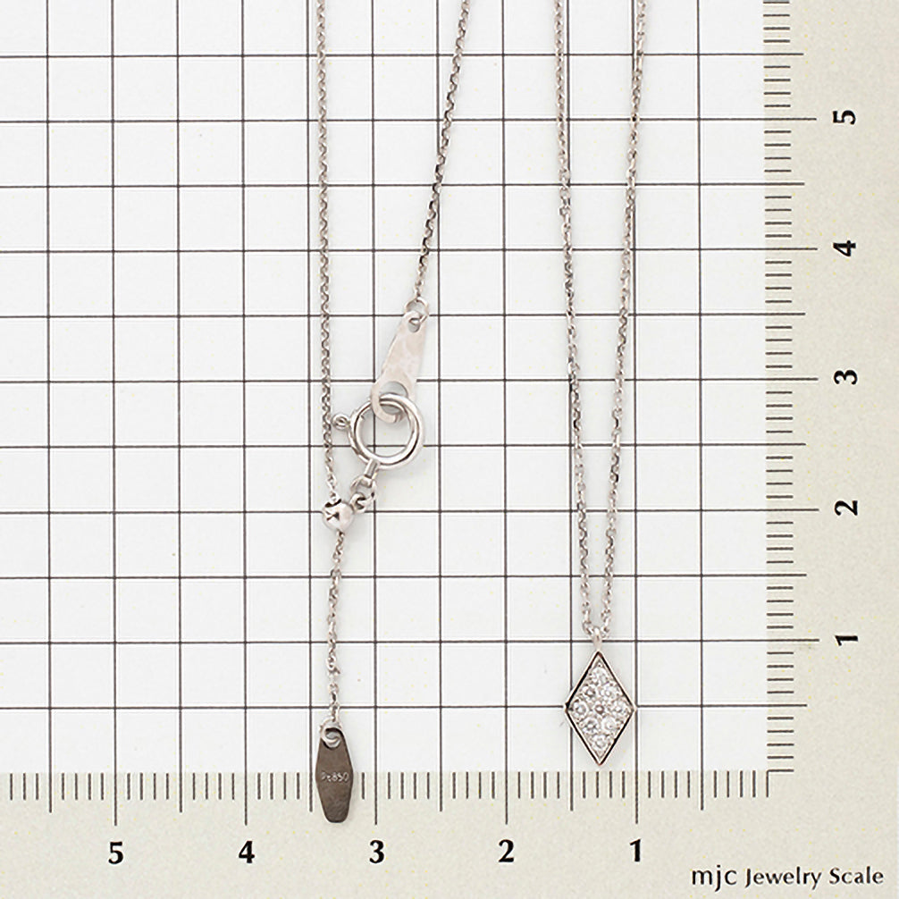 ダイヤモンド プラチナネックレス(4月誕生石)《26A02505》