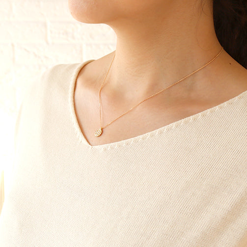 ダイヤモンド K18ネックレス(4月誕生石)《26A02608》