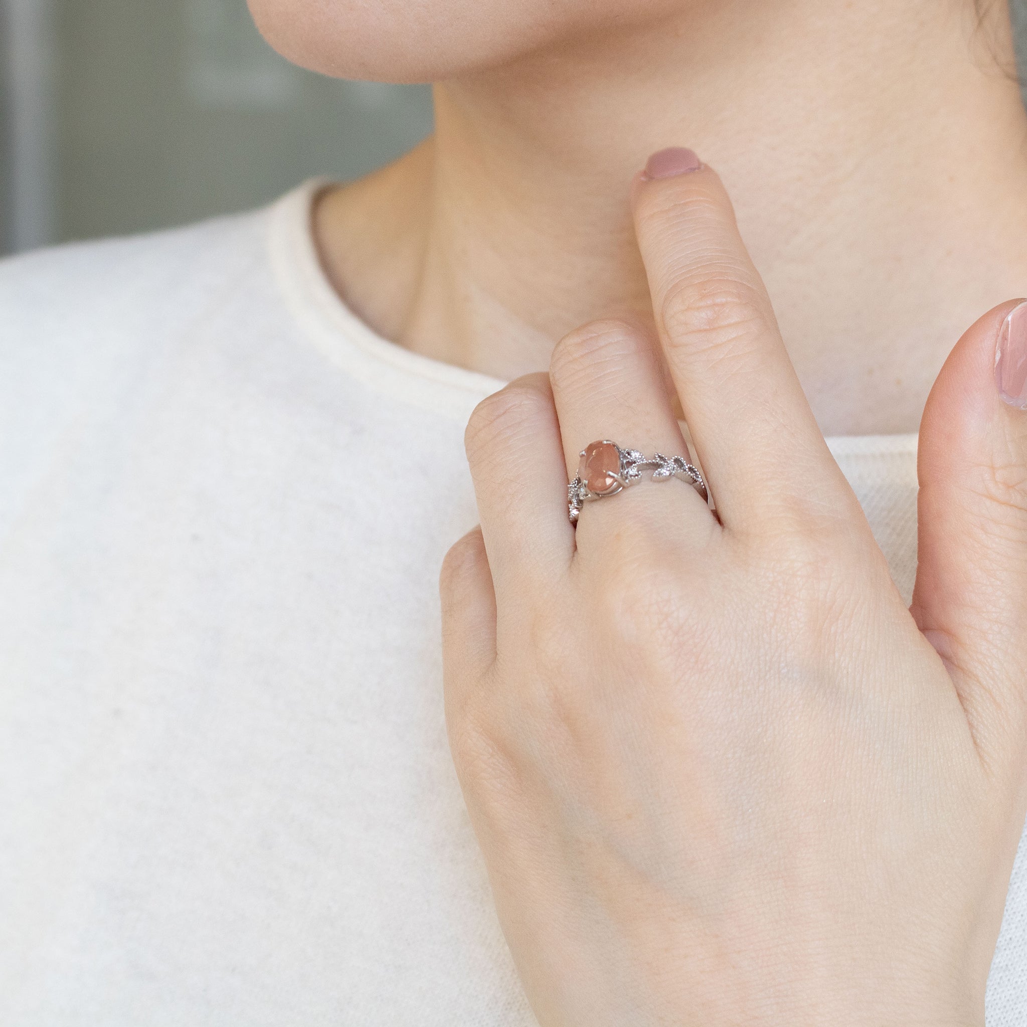 【限定1点】アンデシン/ダイヤモンド プラチナリング《26A02703》